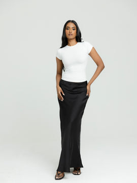 Rue High Neck Fitted Top