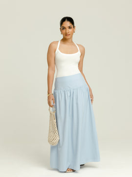 Scoope Neck Body Fitted Sleeveless Top