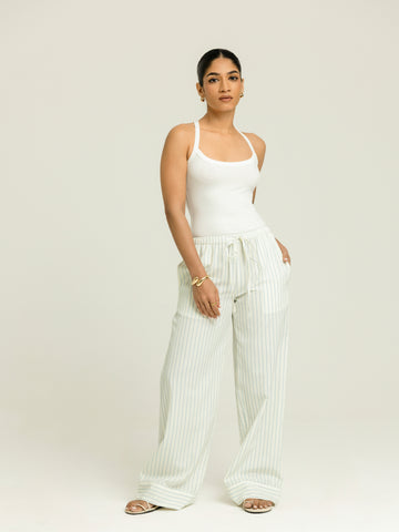 Mid Waist Drawstring Pant