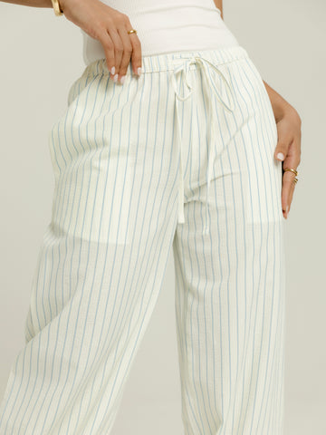 Mid Waist Drawstring Pant