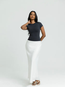 Rue High Neck Fitted Top
