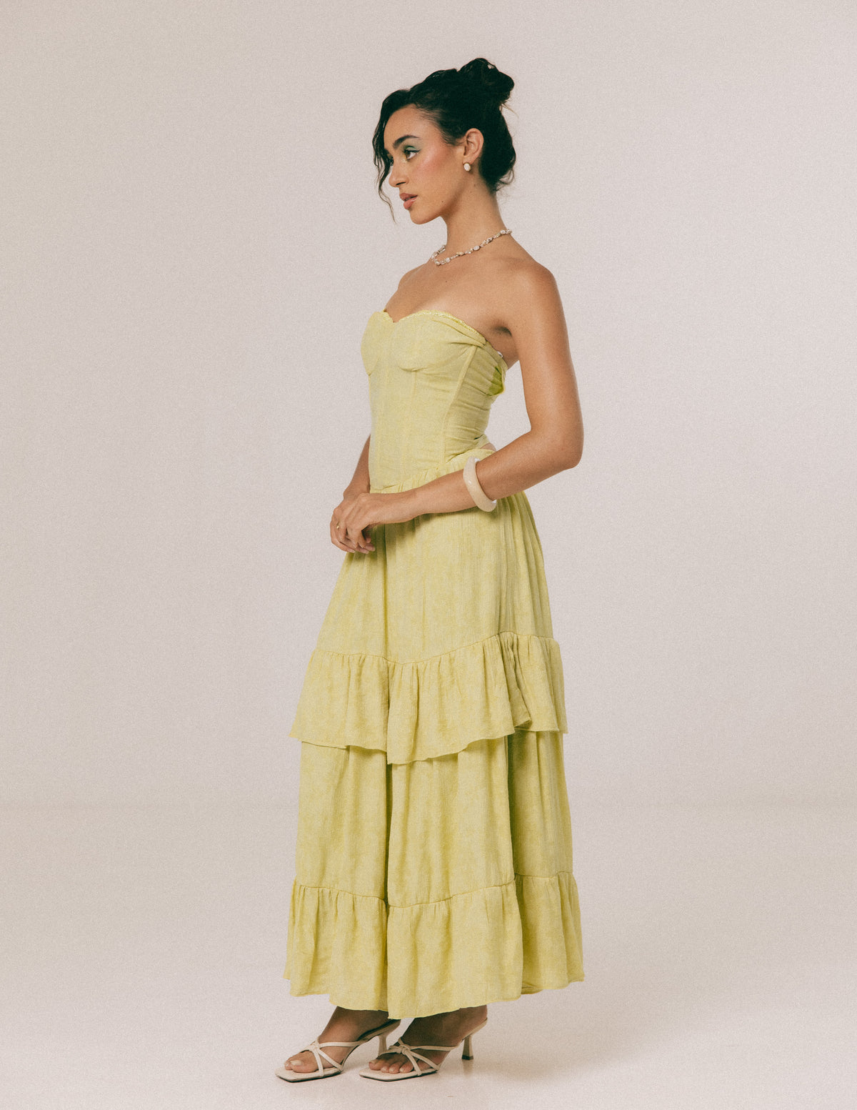 CORSET DETAILED MAXI DRESS