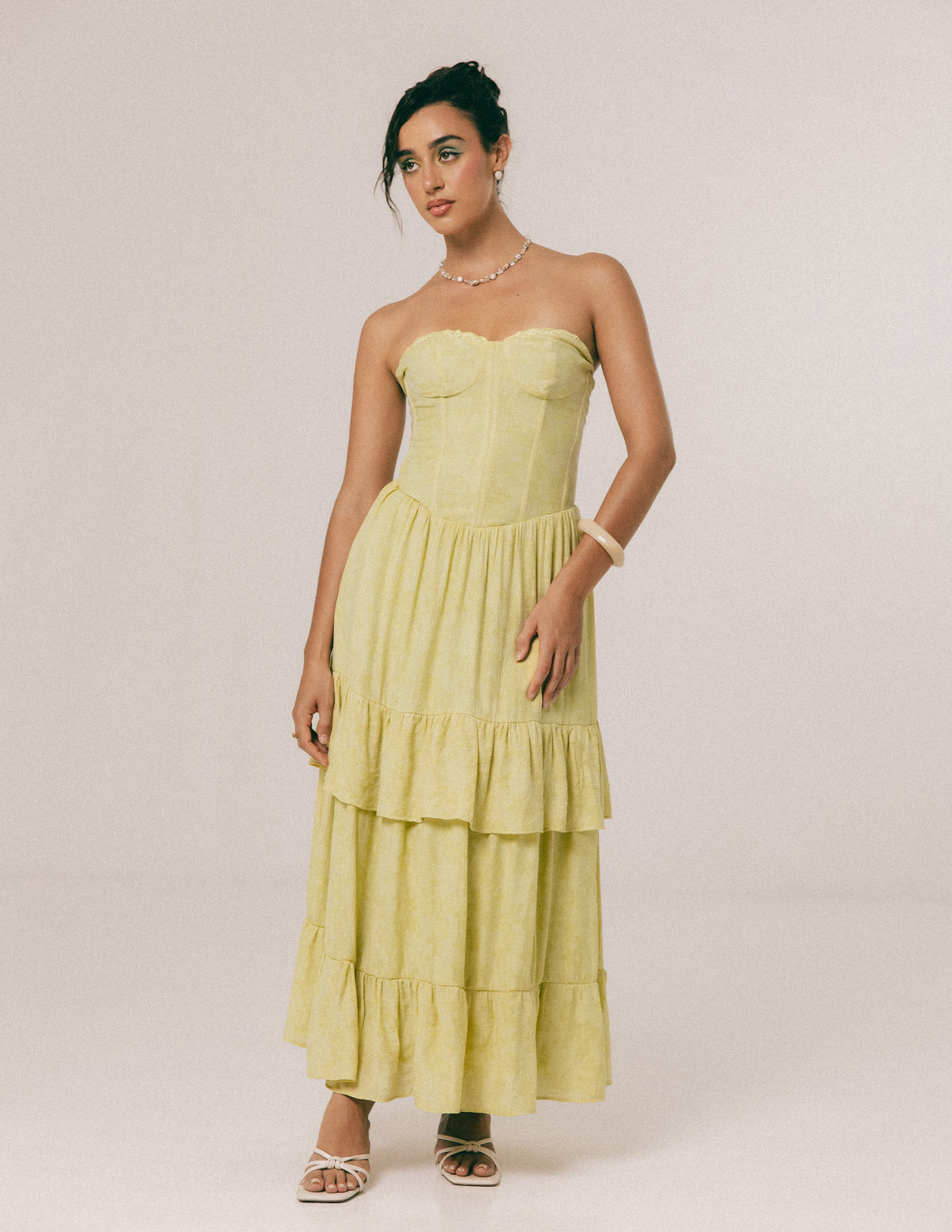 CORSET DETAILED MAXI DRESS
