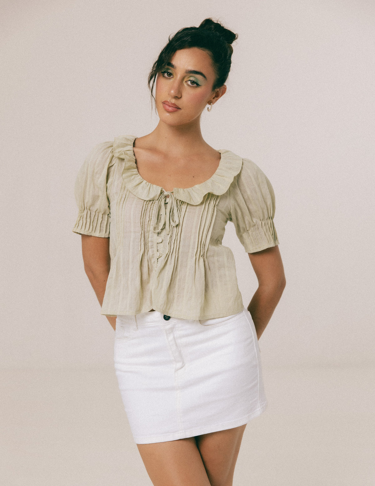 PINTUCK DETAILED TOP