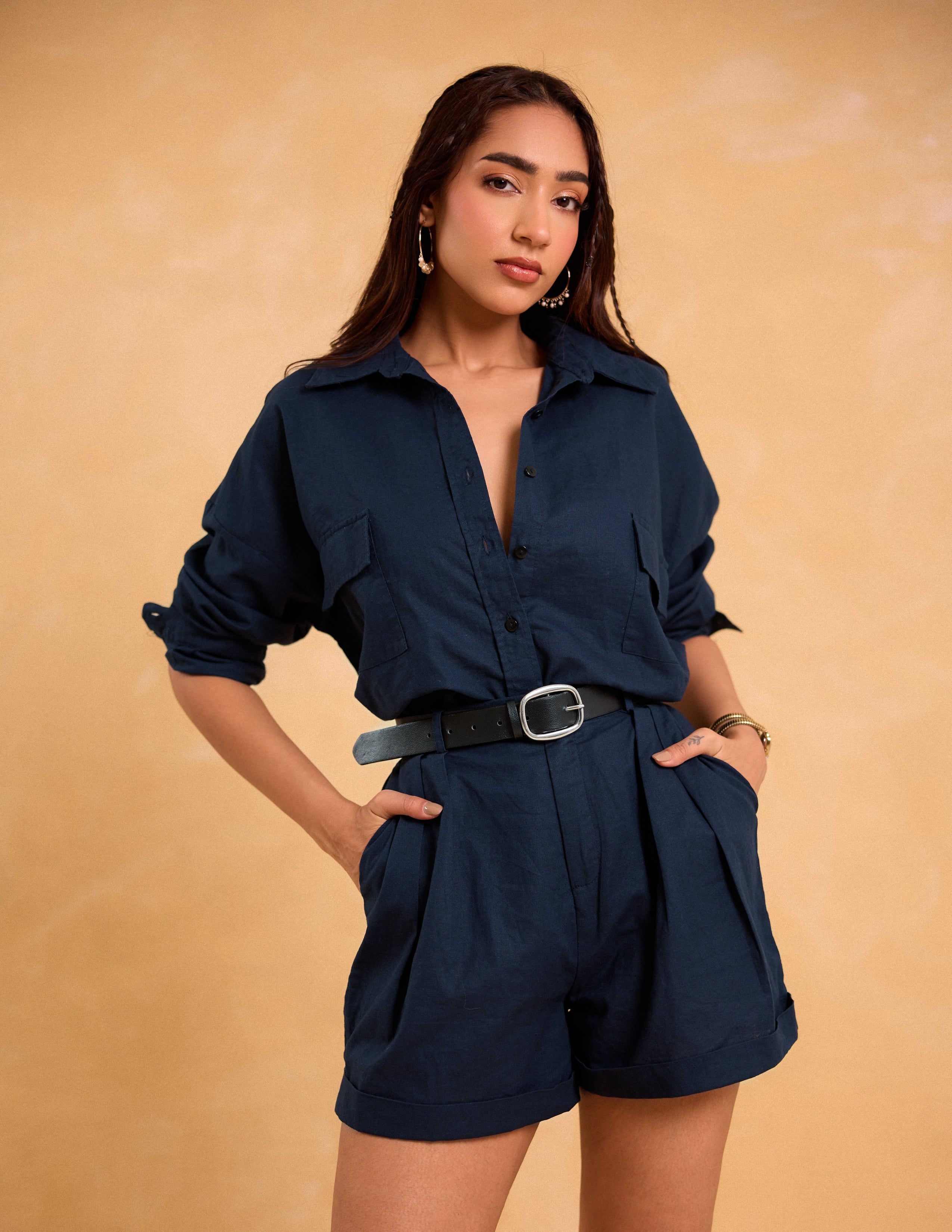 Pocket Detailed Button Down Shirt