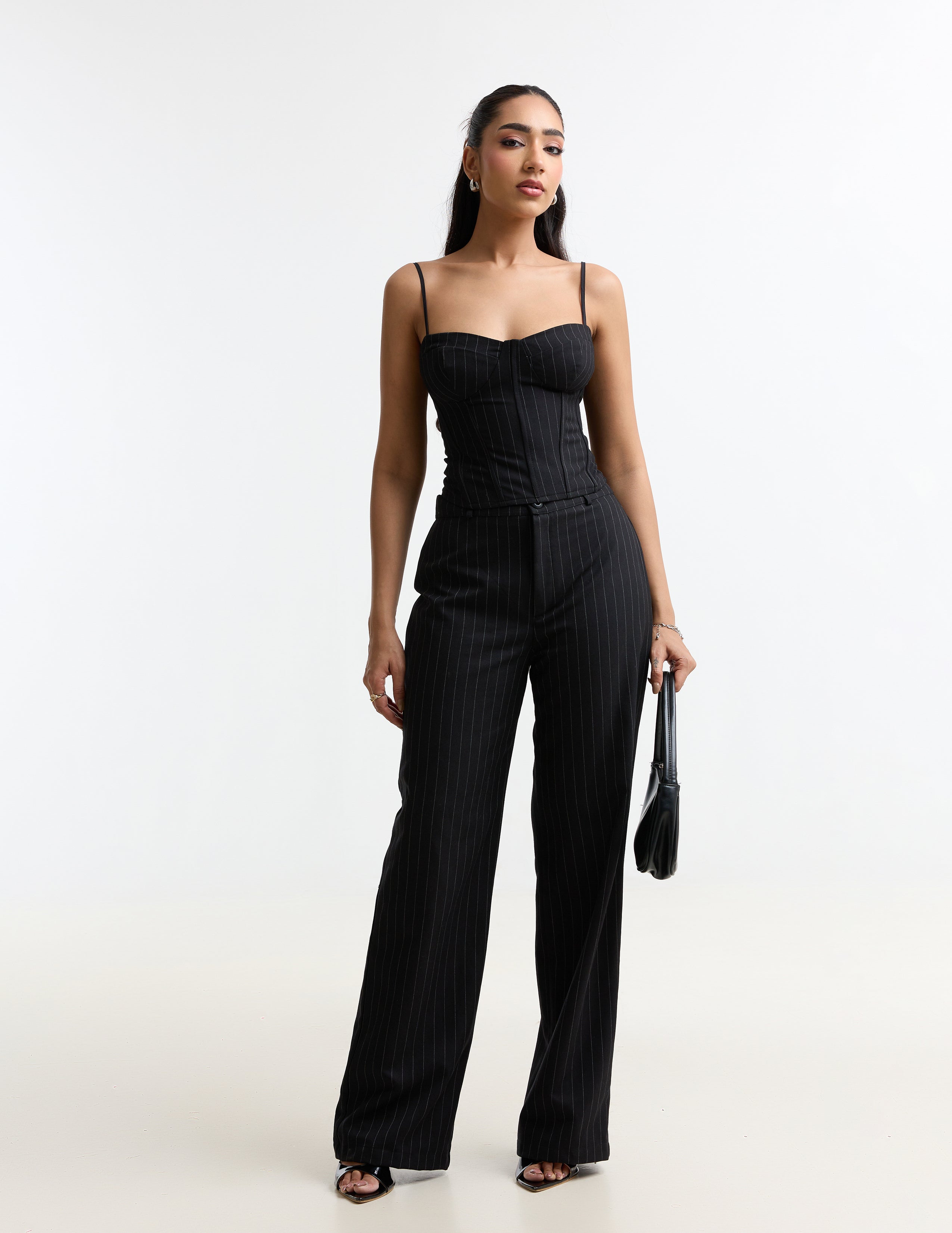 Stripe Printed Straight Leg Pant