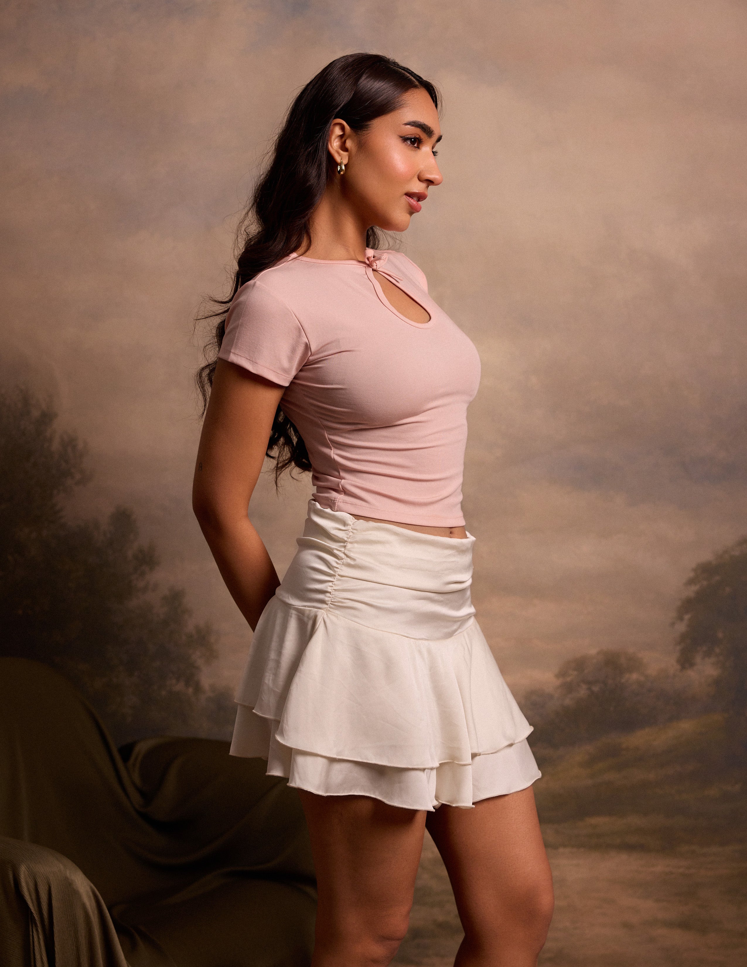 Bow Detailed Fitted Top