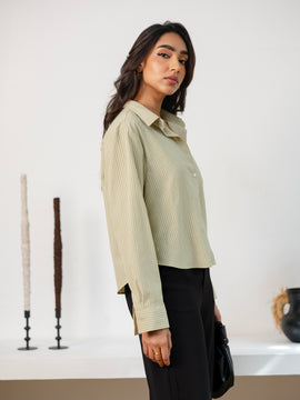 Regular Fitted Crop Shirt
