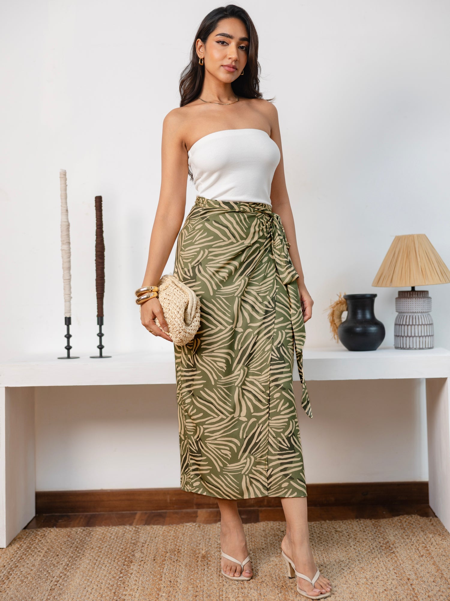 Midi Wrap Skirt