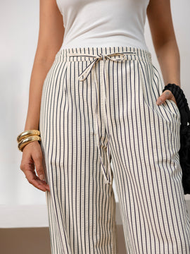 Stripe Drawstring Pant