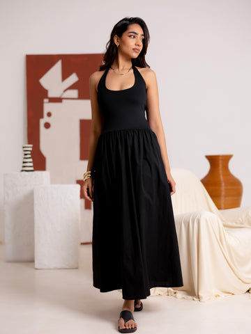 Halter Neck Maxi Dress