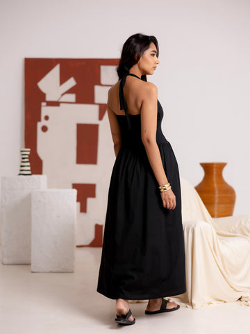 Halter Neck Maxi Dress