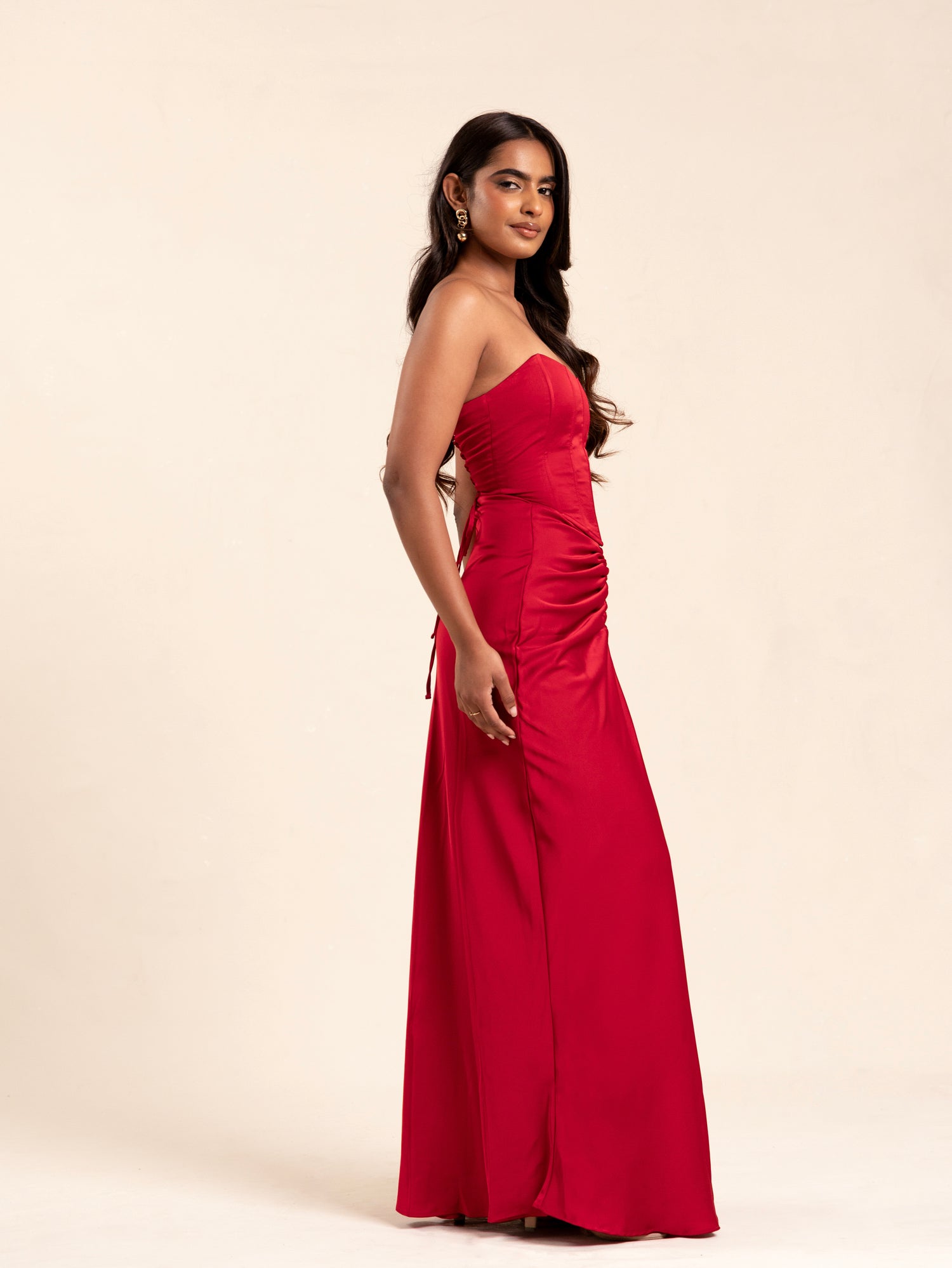 Ruched Detailed Maxi Skirt