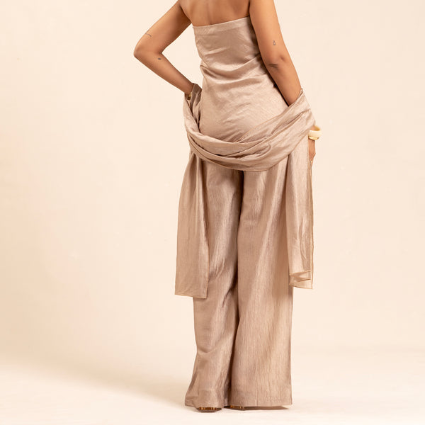 Shawl Detailed Tube Top