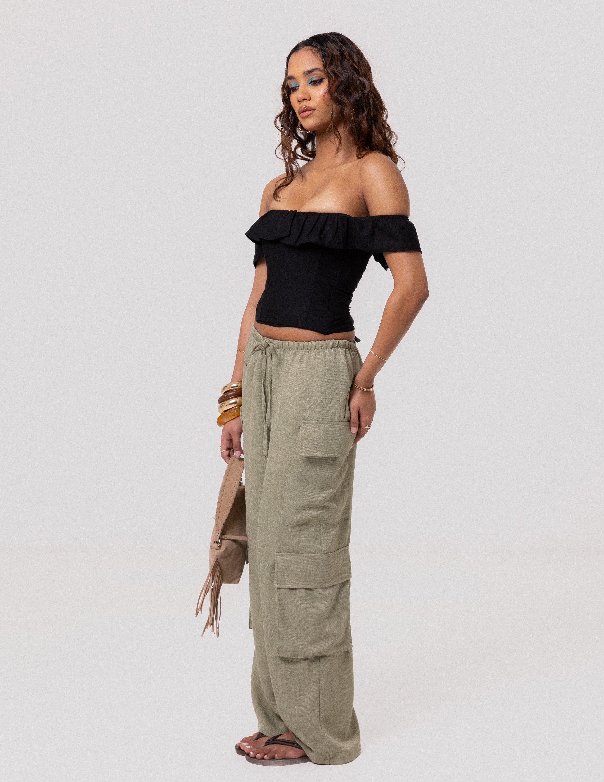 Drawstring Cargo Pant