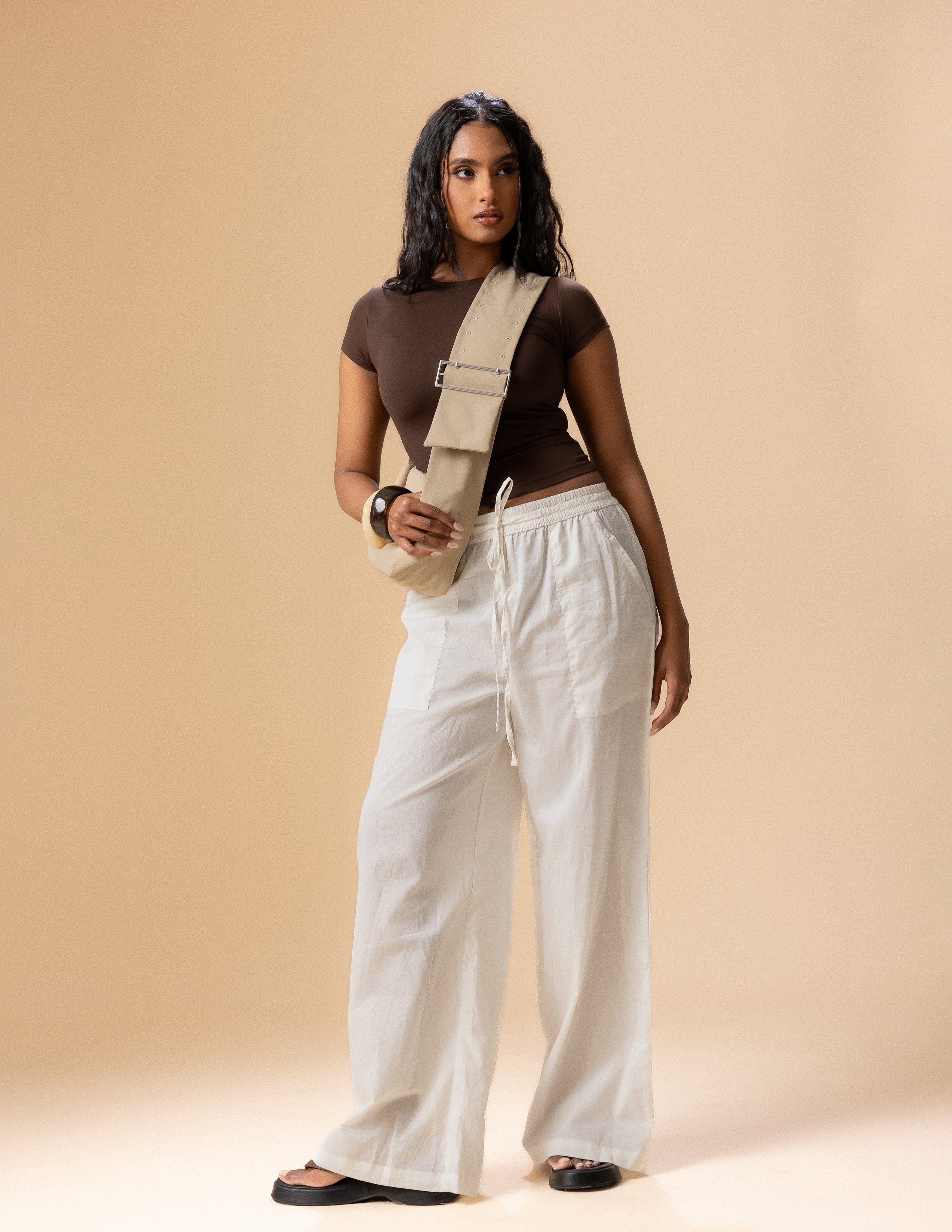 Rue High Neck Fitted Top