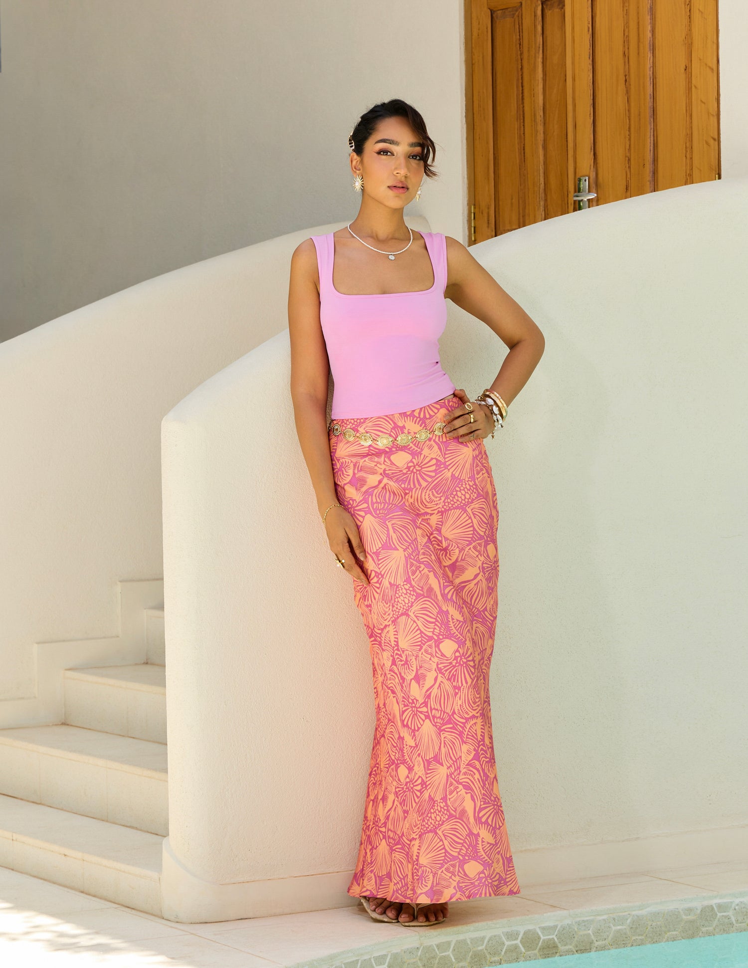 Bias Maxi Skirt