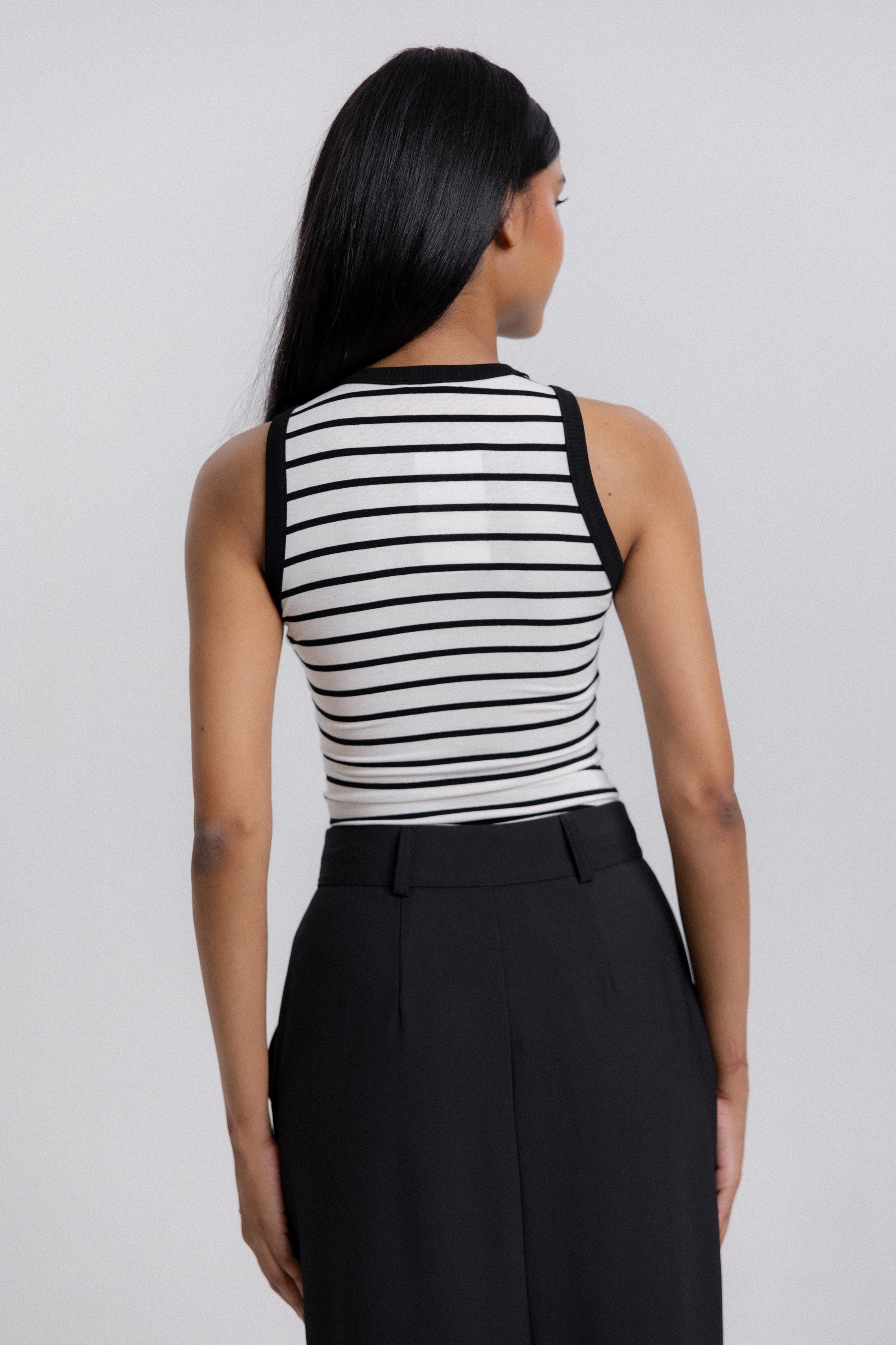 Striped Sleeveless Top