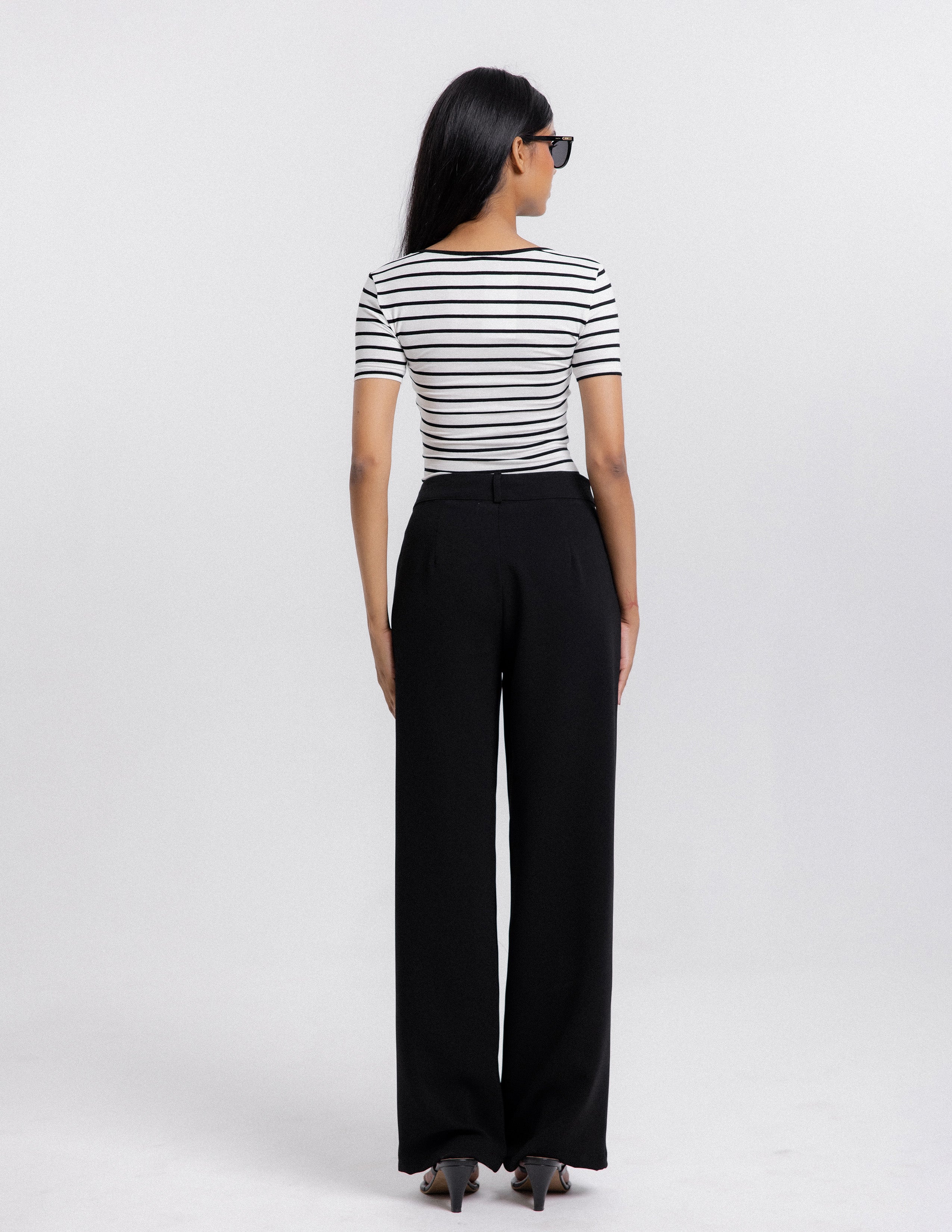High Waist Straight Leg Pant