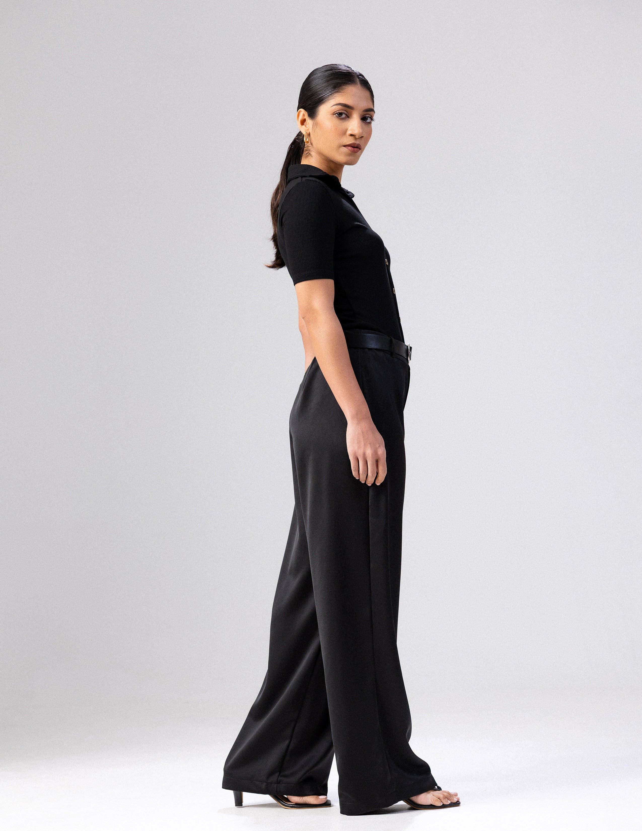 Wide Leg Satin Pant