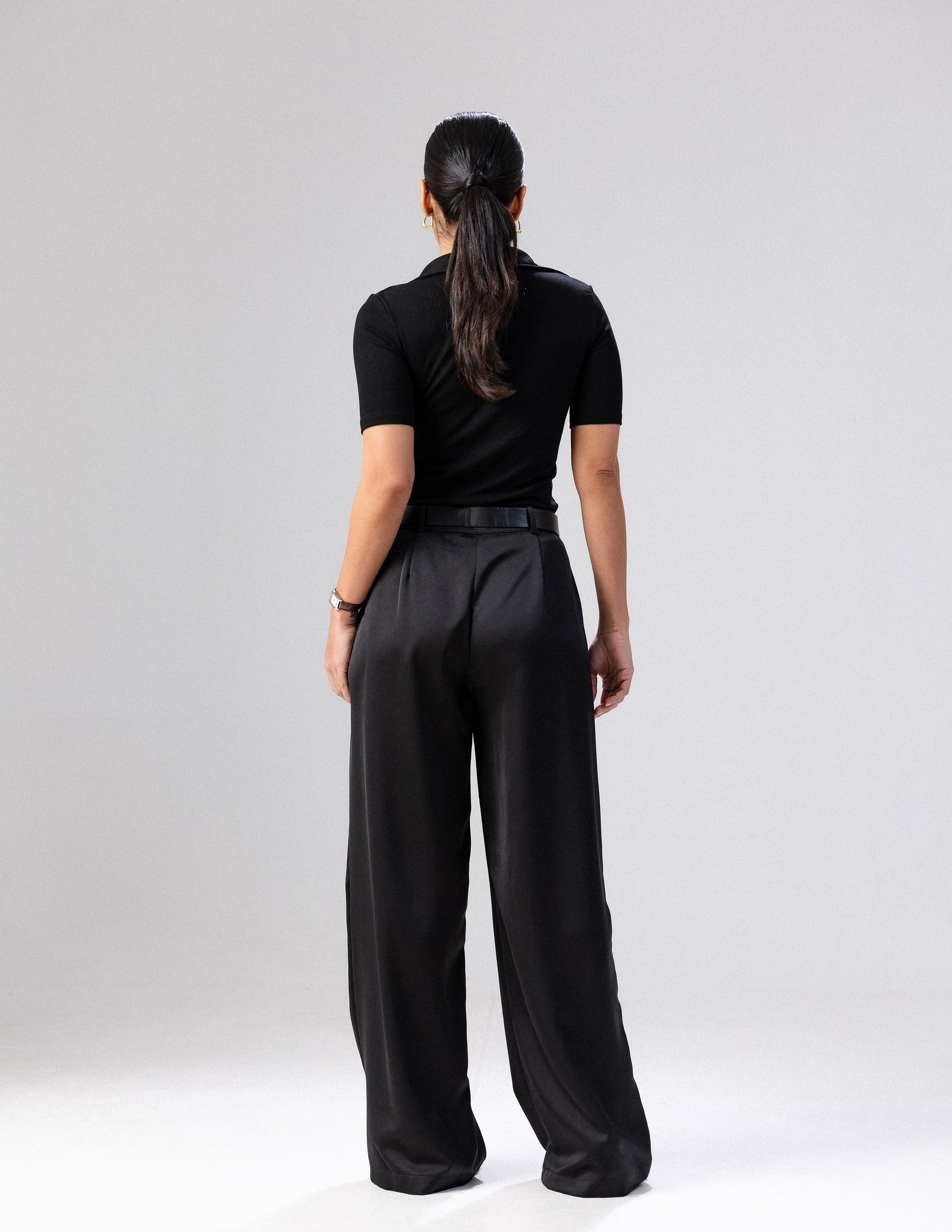 Wide Leg Satin Pant