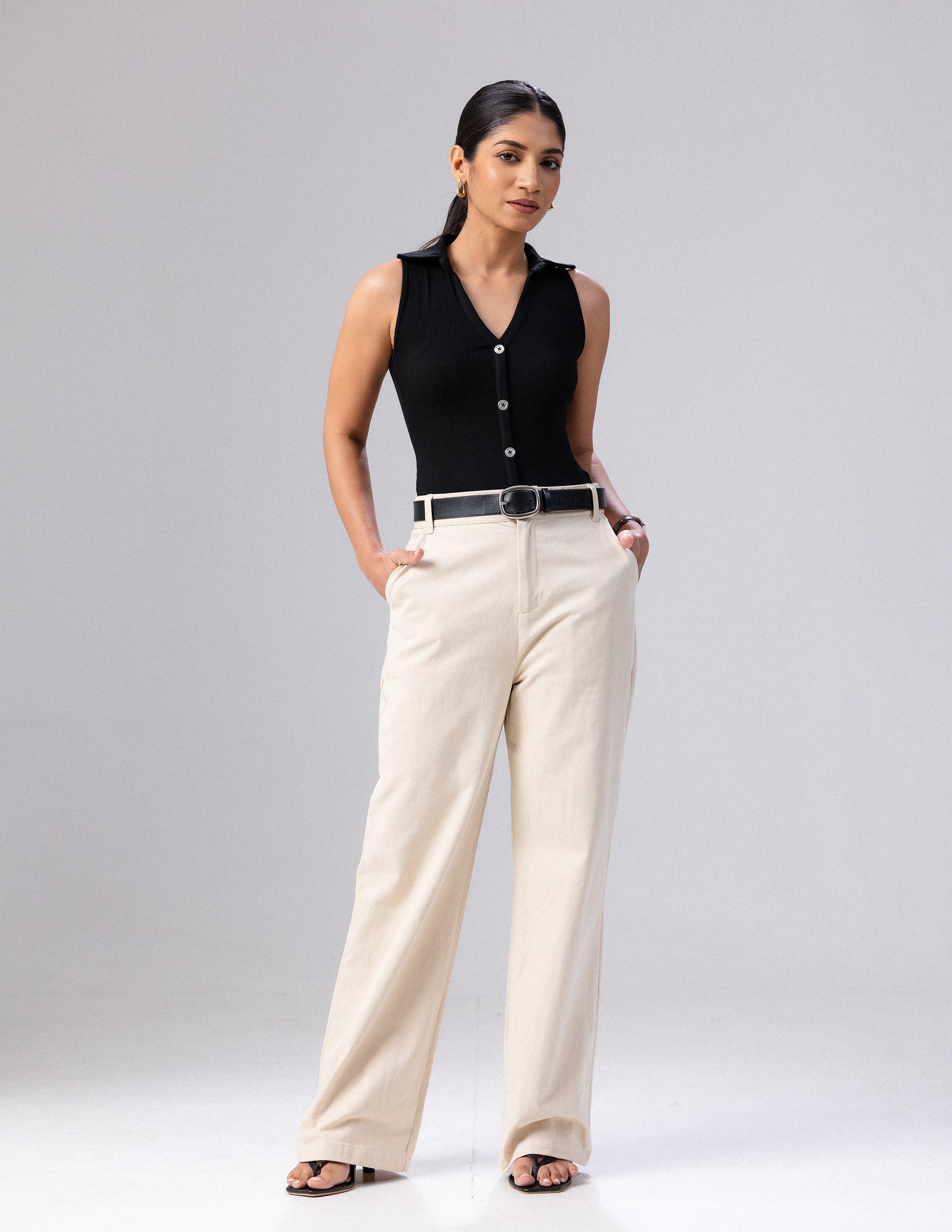 High Waist Wide Leg Pant