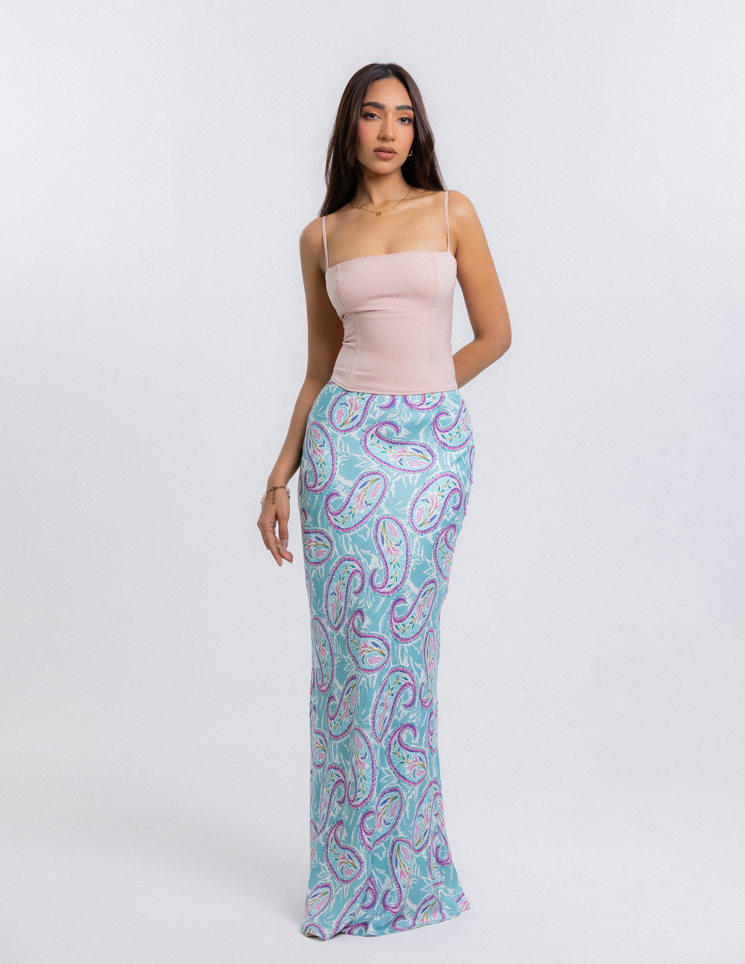 Printed Bias Skirt
