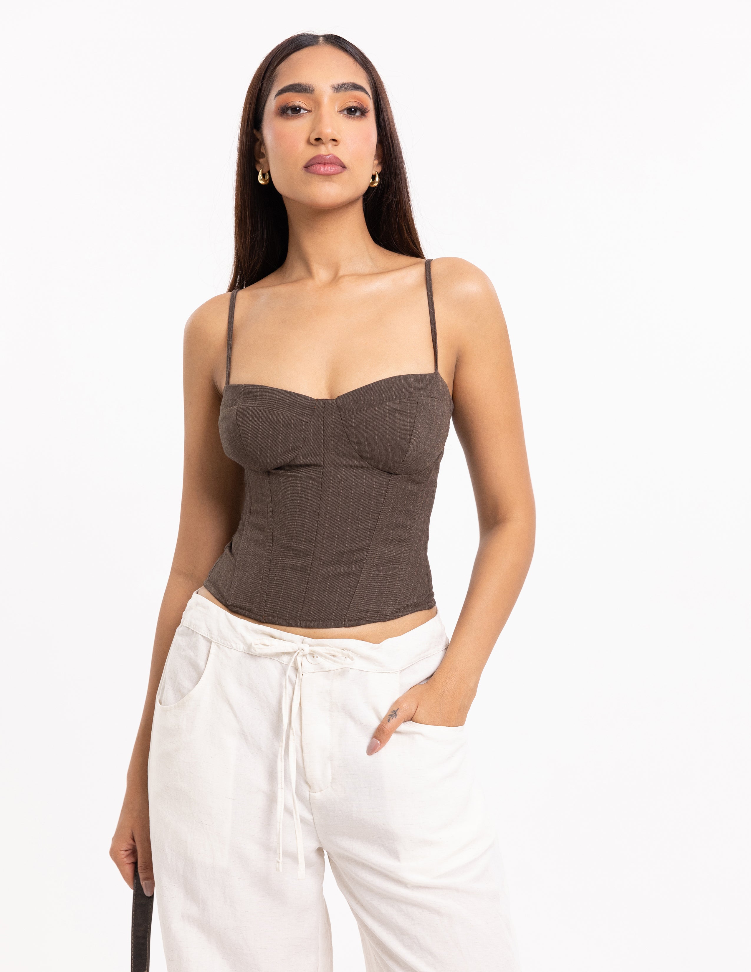 Back Tie Up Corset Top