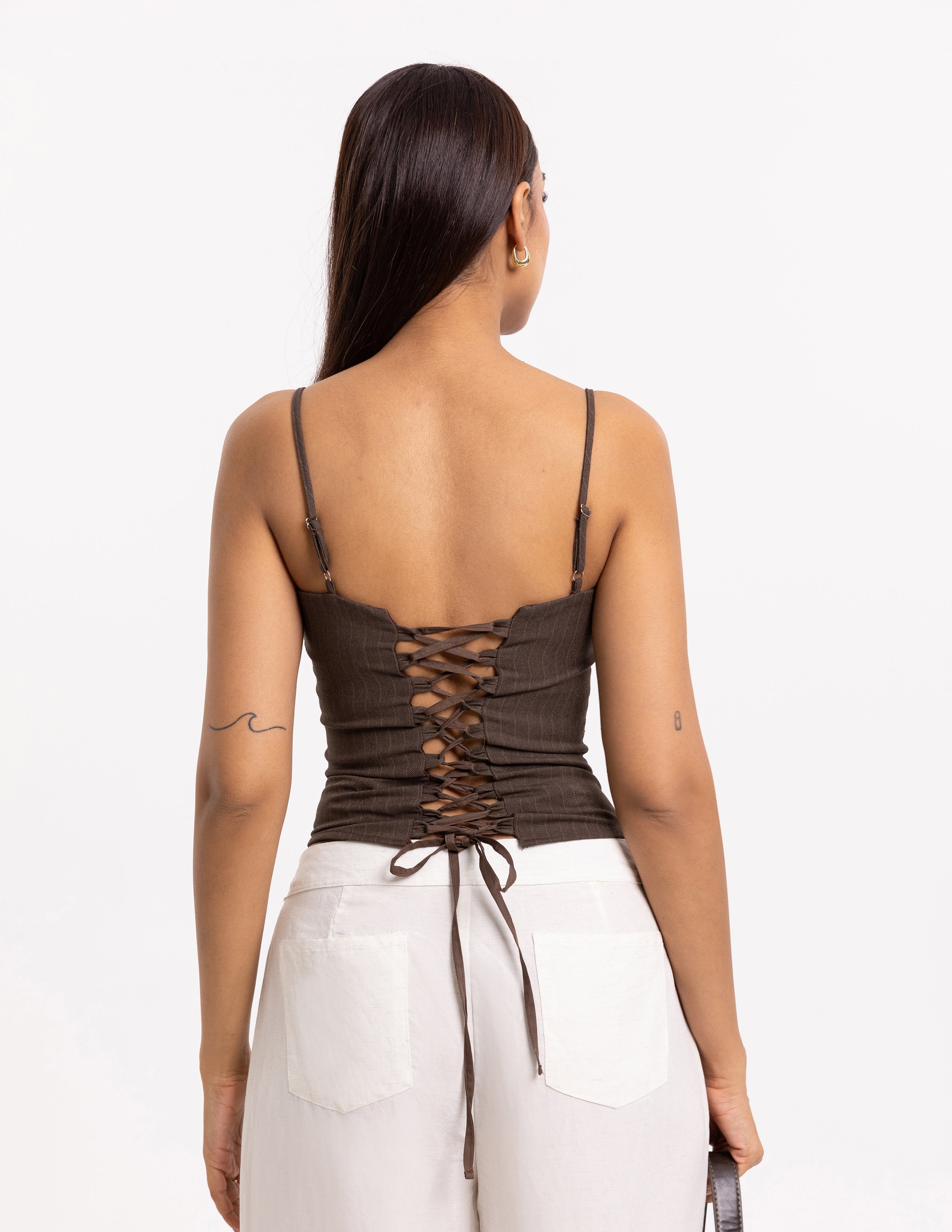 Back Tie Up Corset Top