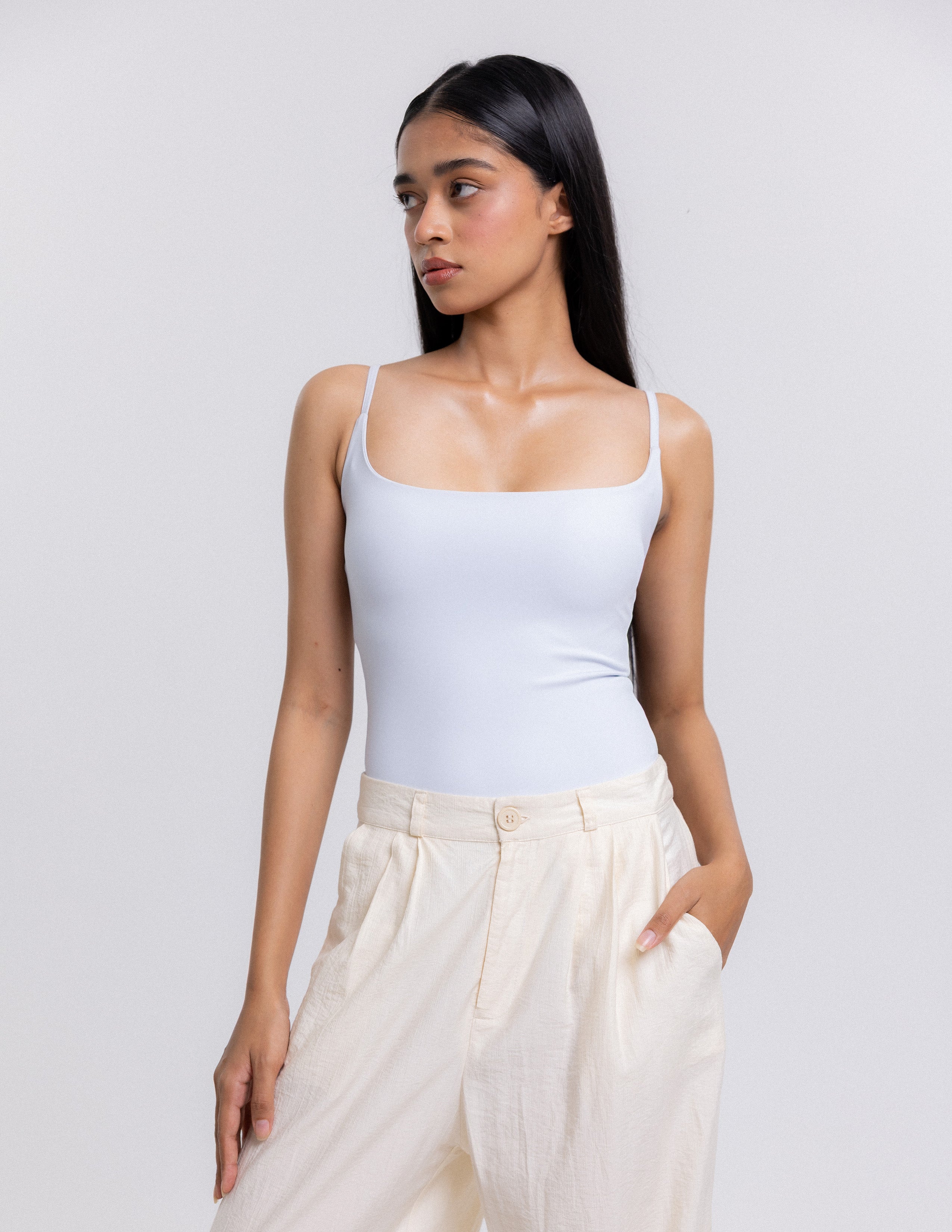 Blake Thin Strap Fitted Bodysuit