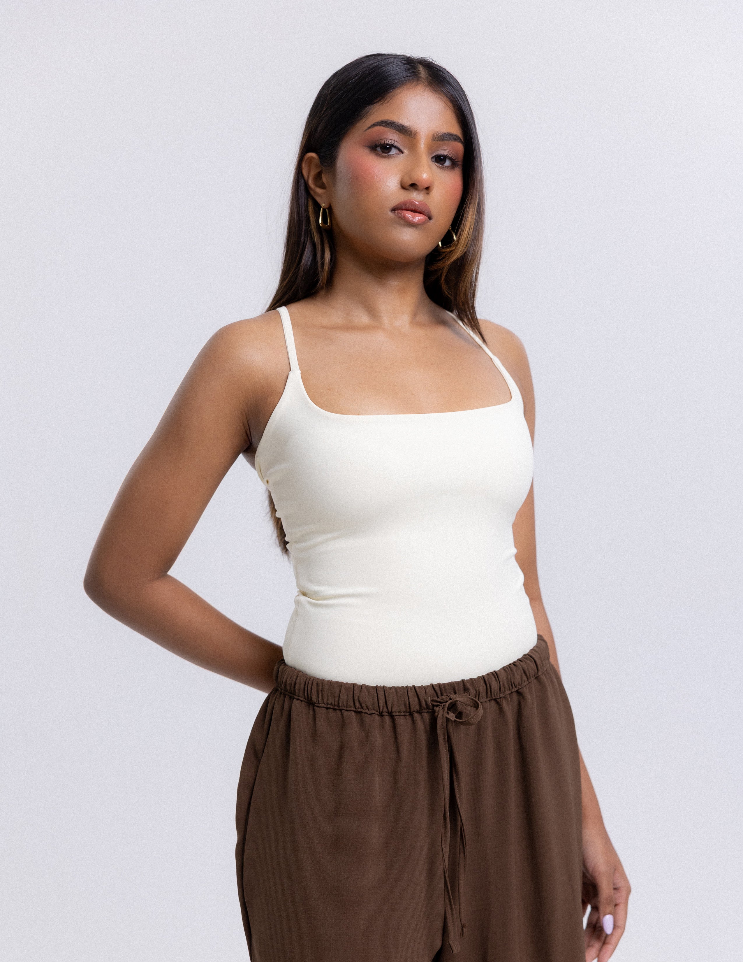 Blake Thin Strap Fitted Bodysuit