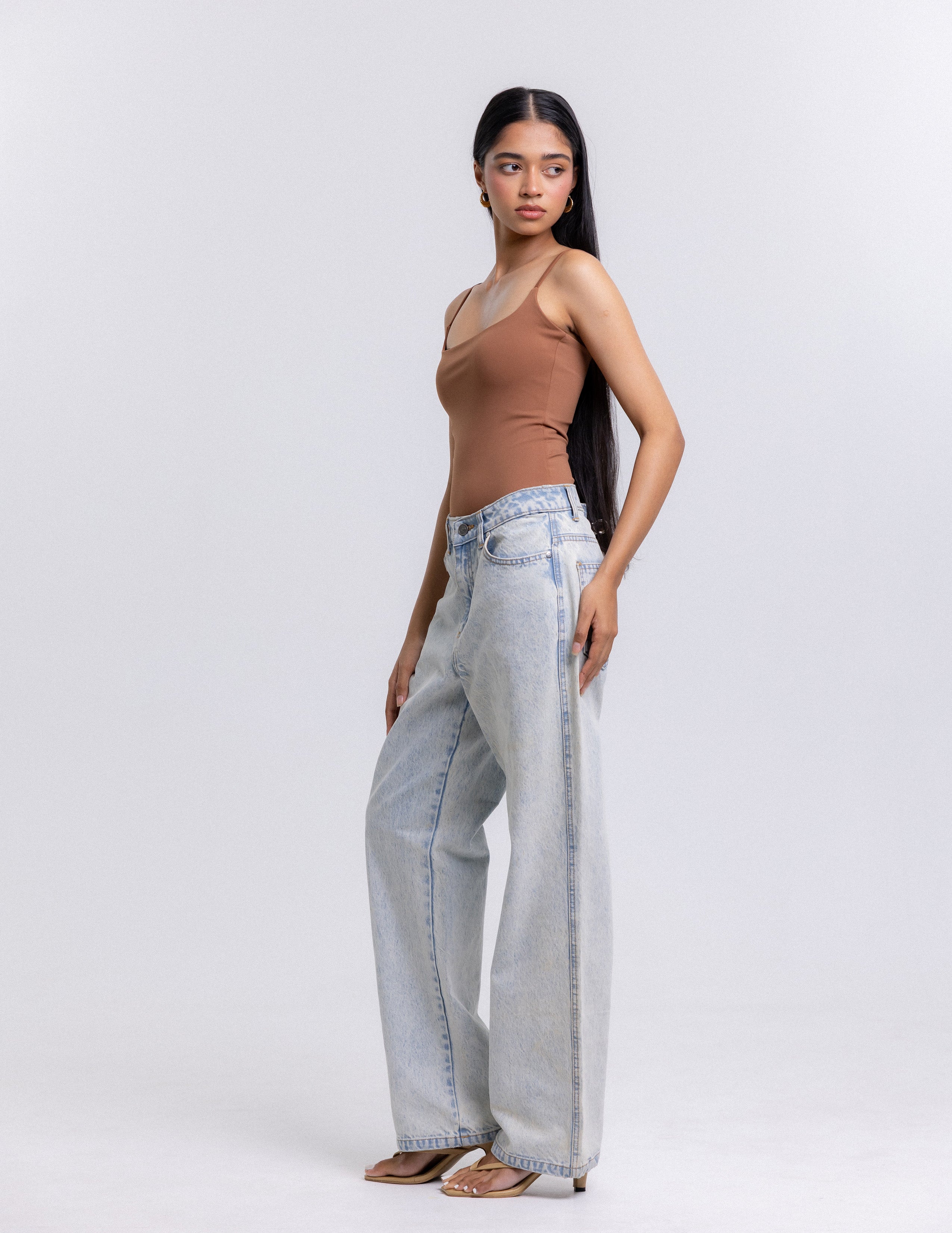 Blake Thin Strap Fitted Bodysuit