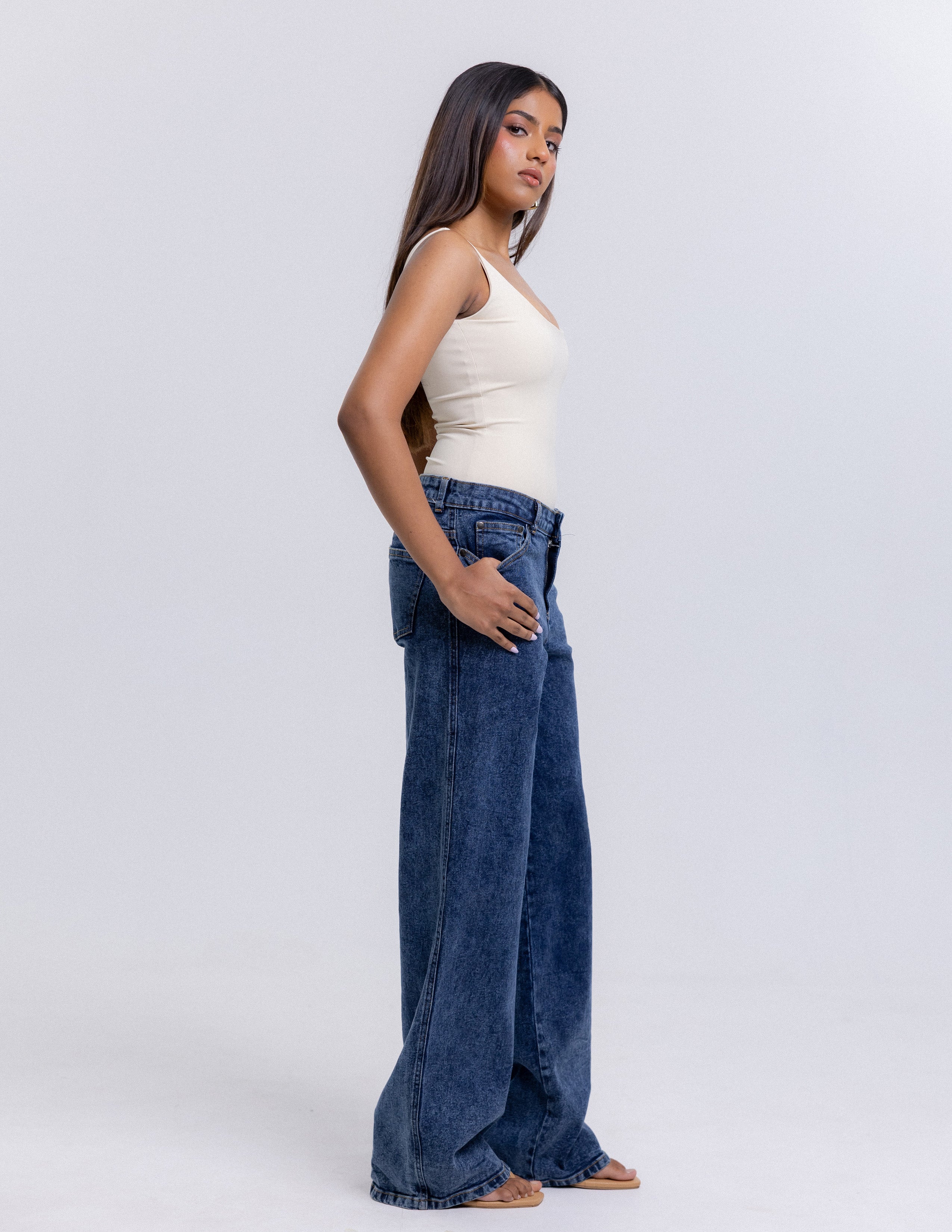 Andy Square Neck Fitted Bodysuit