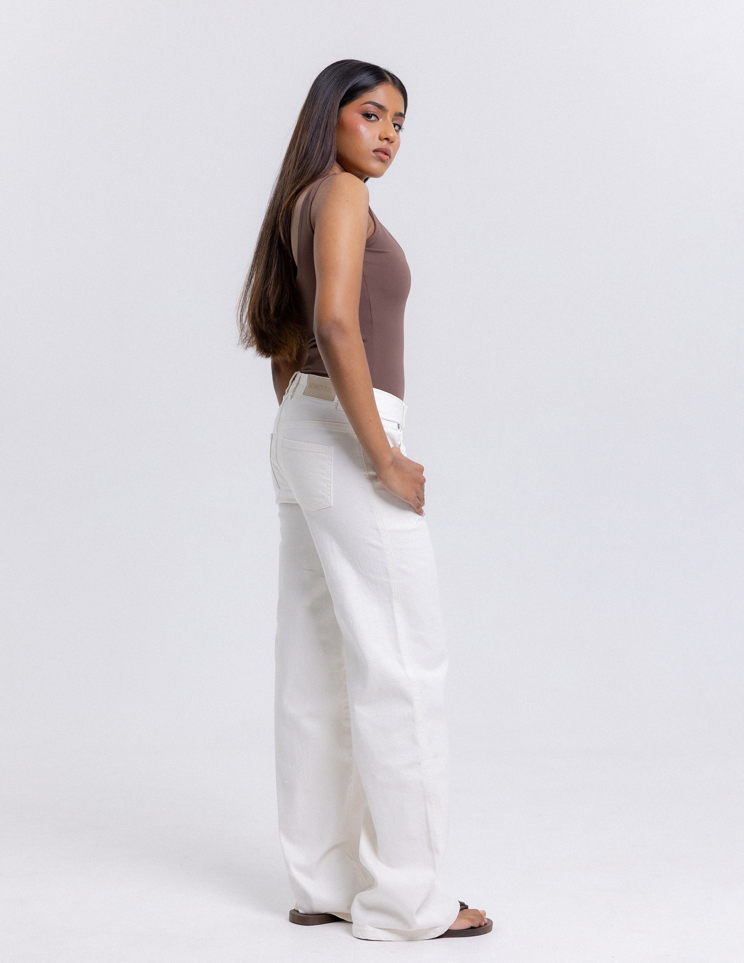 Andy Square Neck Fitted Bodysuit