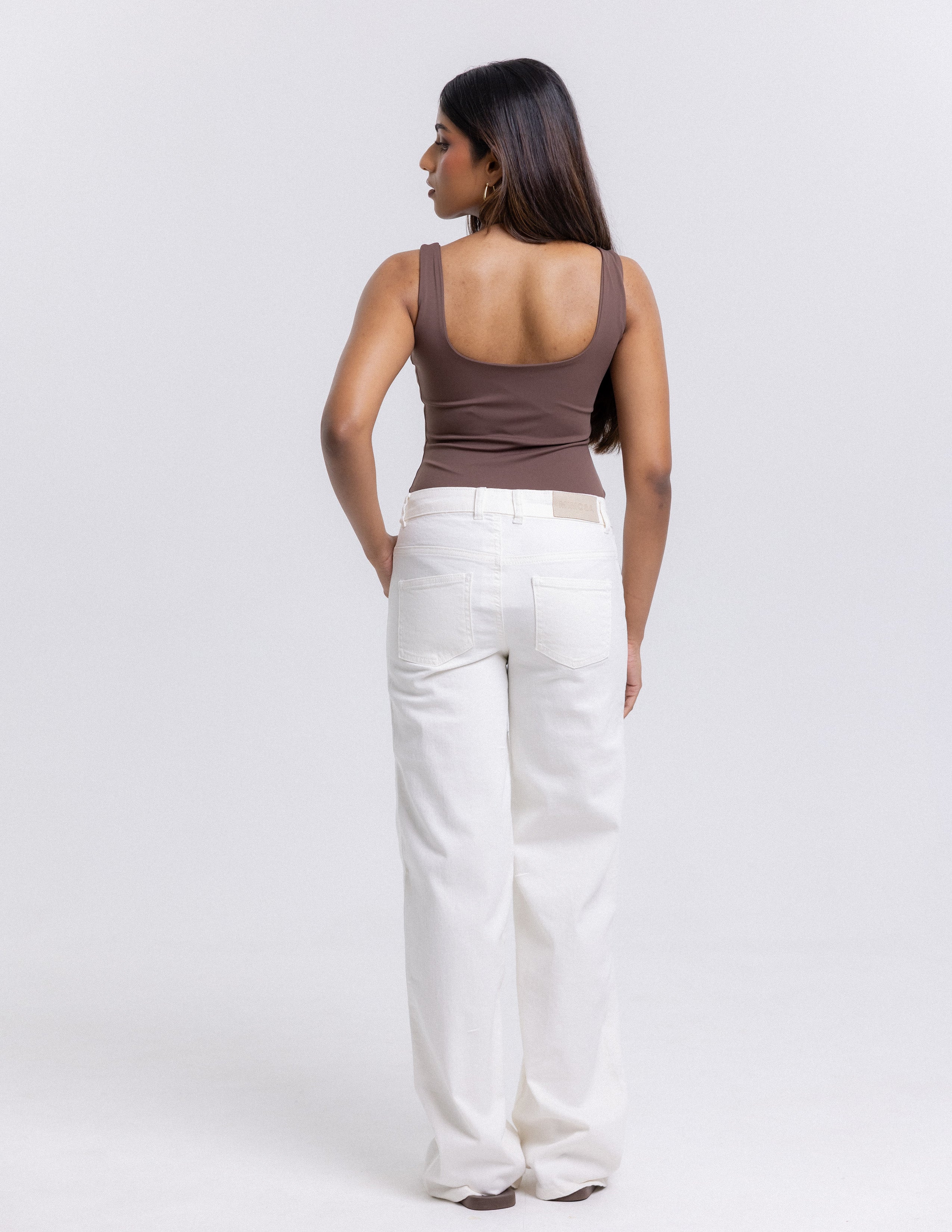 Andy Square Neck Fitted Bodysuit