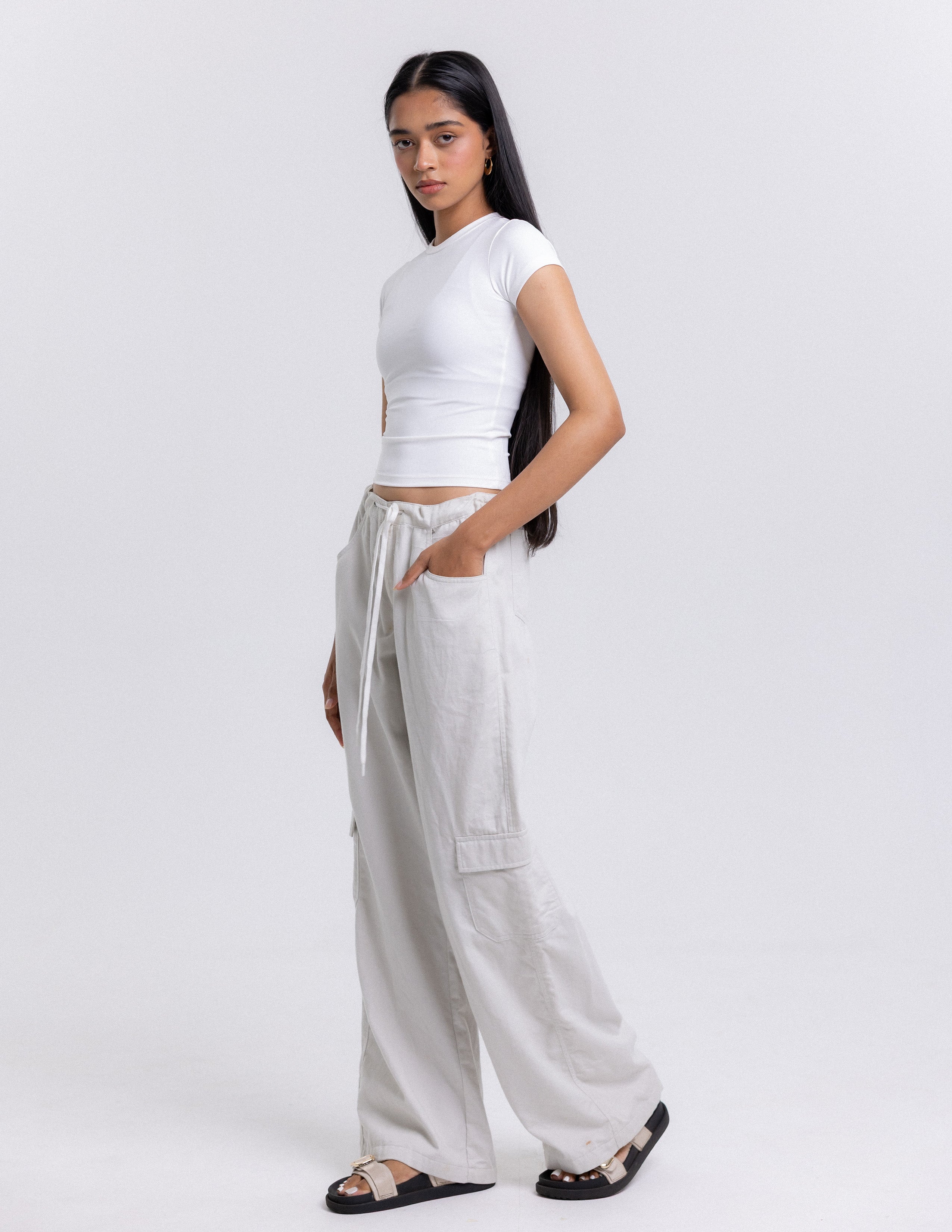 Rue High Neck Fitted Top
