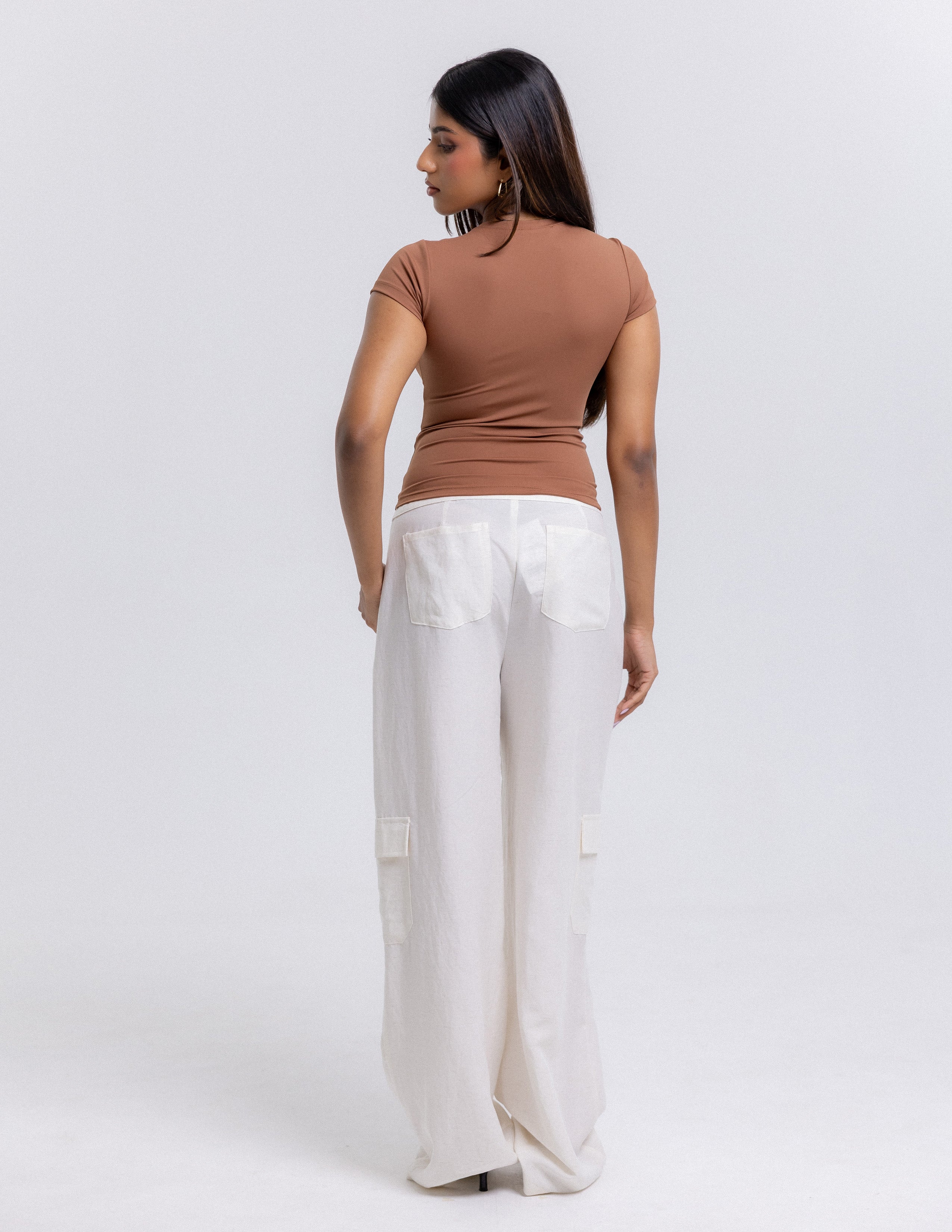 Rue High Neck Fitted Top