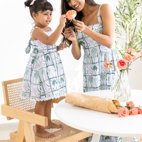 Back Smocking Tiered Maxi Dress