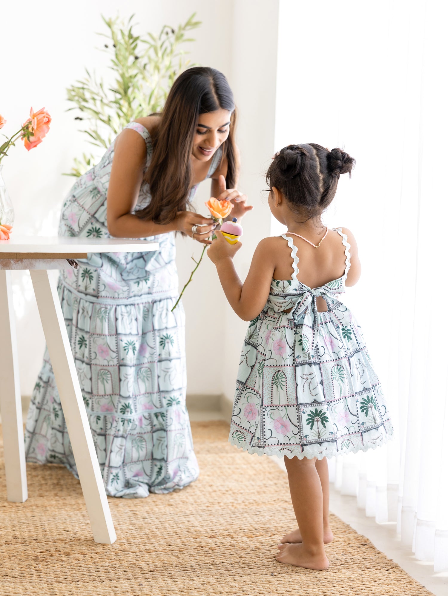 Back Smocking Tiered Maxi Dress