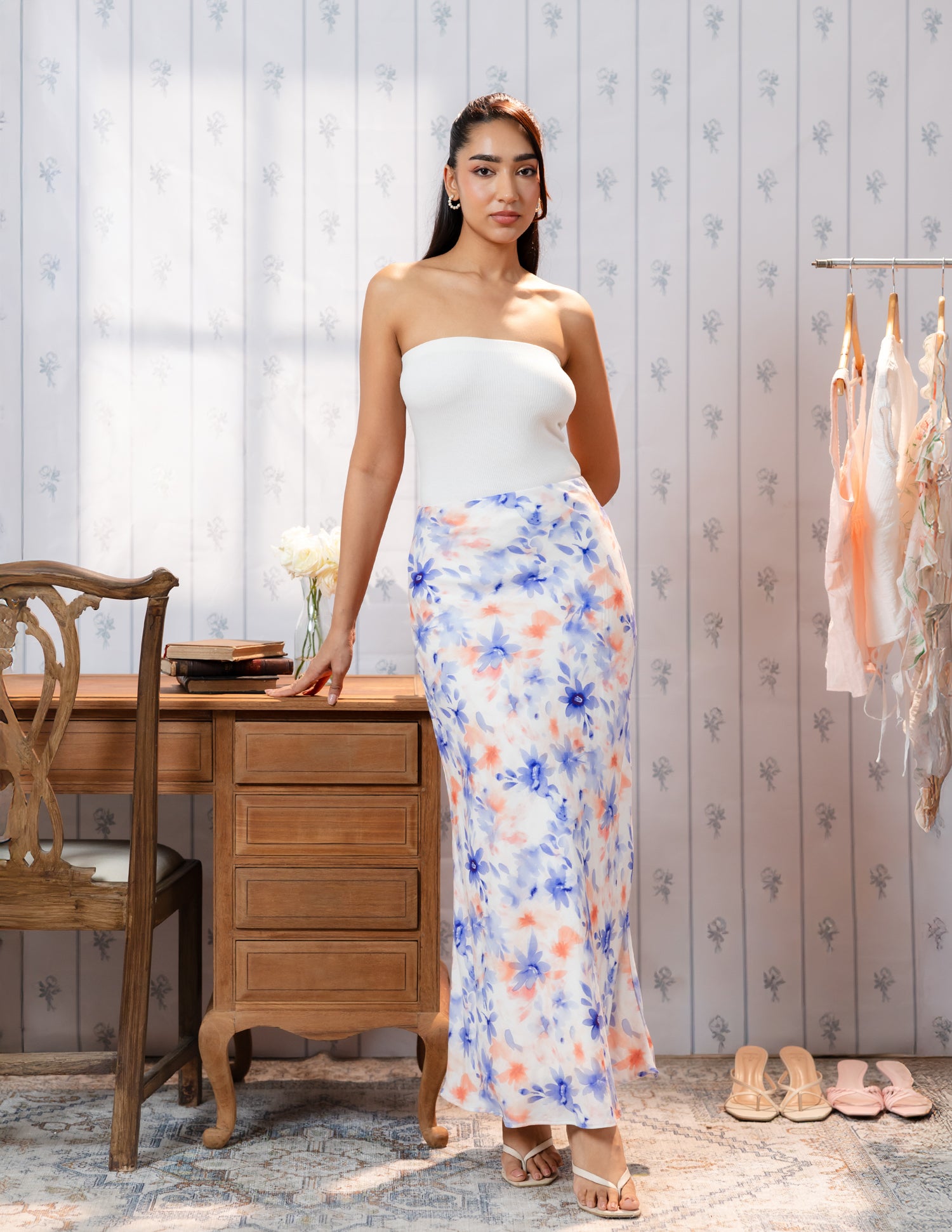 Bias Maxi Skirt