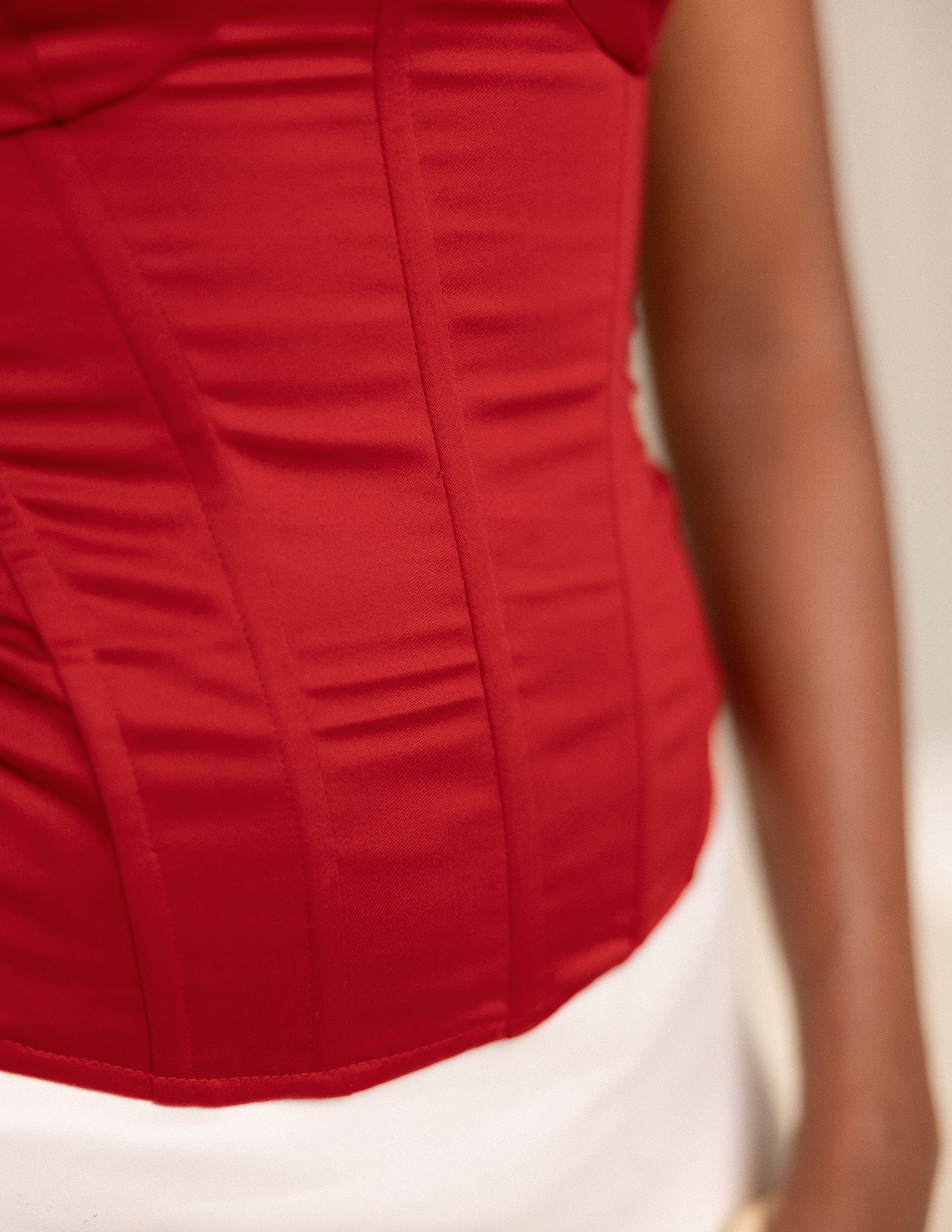 Corset Detailed Tie Up Sleeveless Top