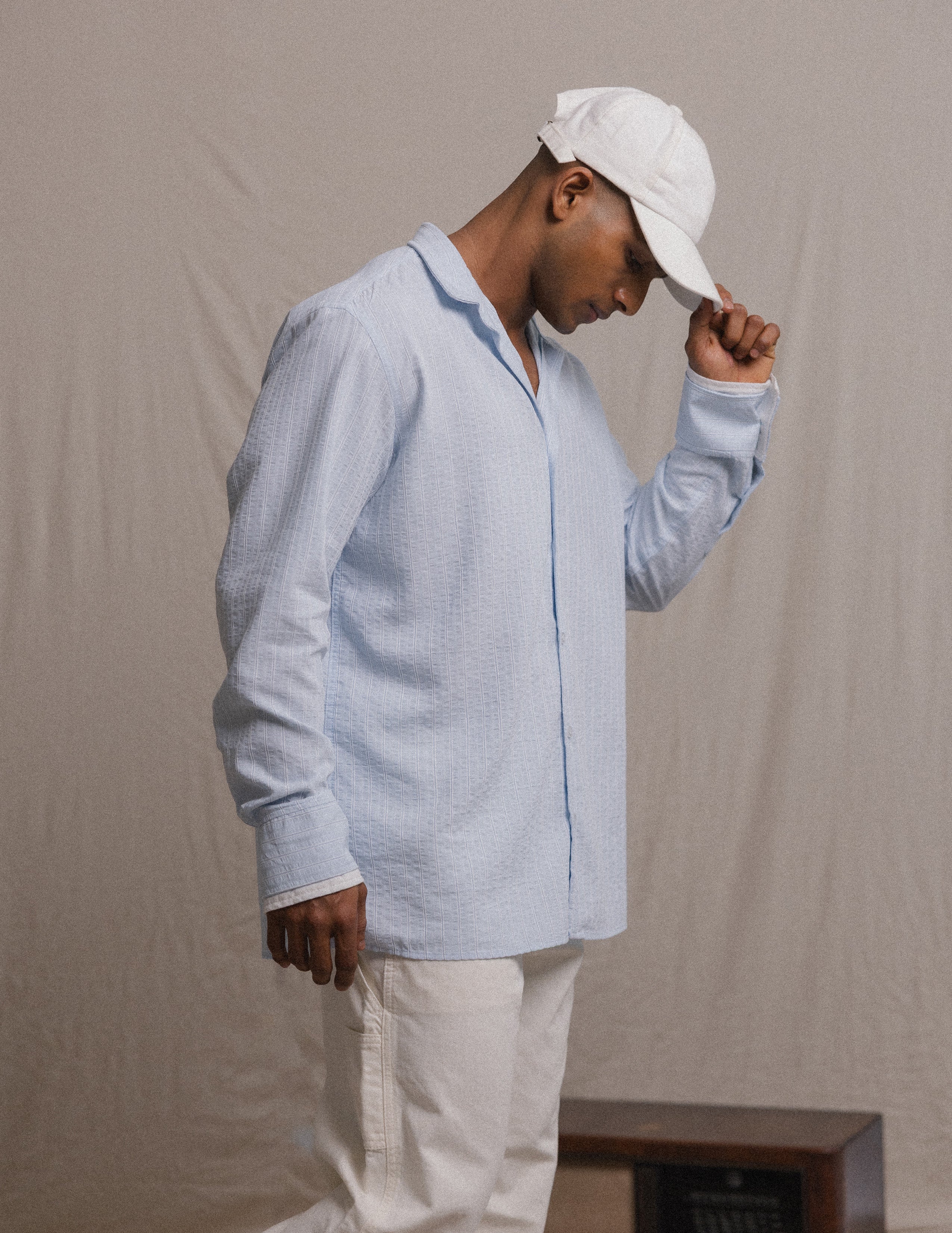 Contrast cuff detail long sleeve shirt