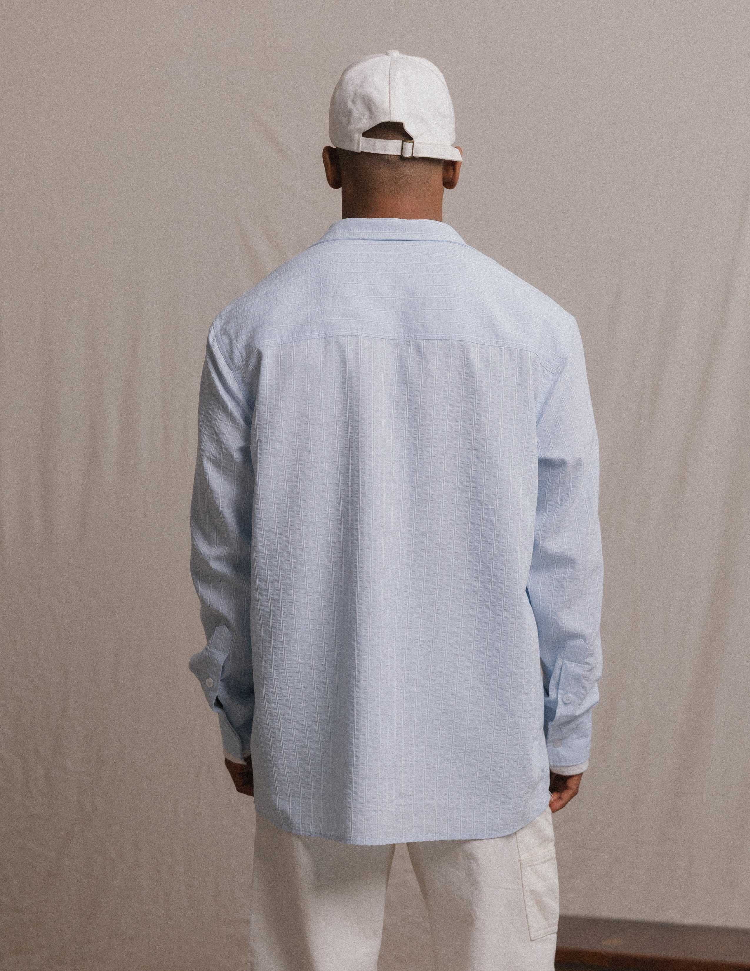Contrast cuff detail long sleeve shirt