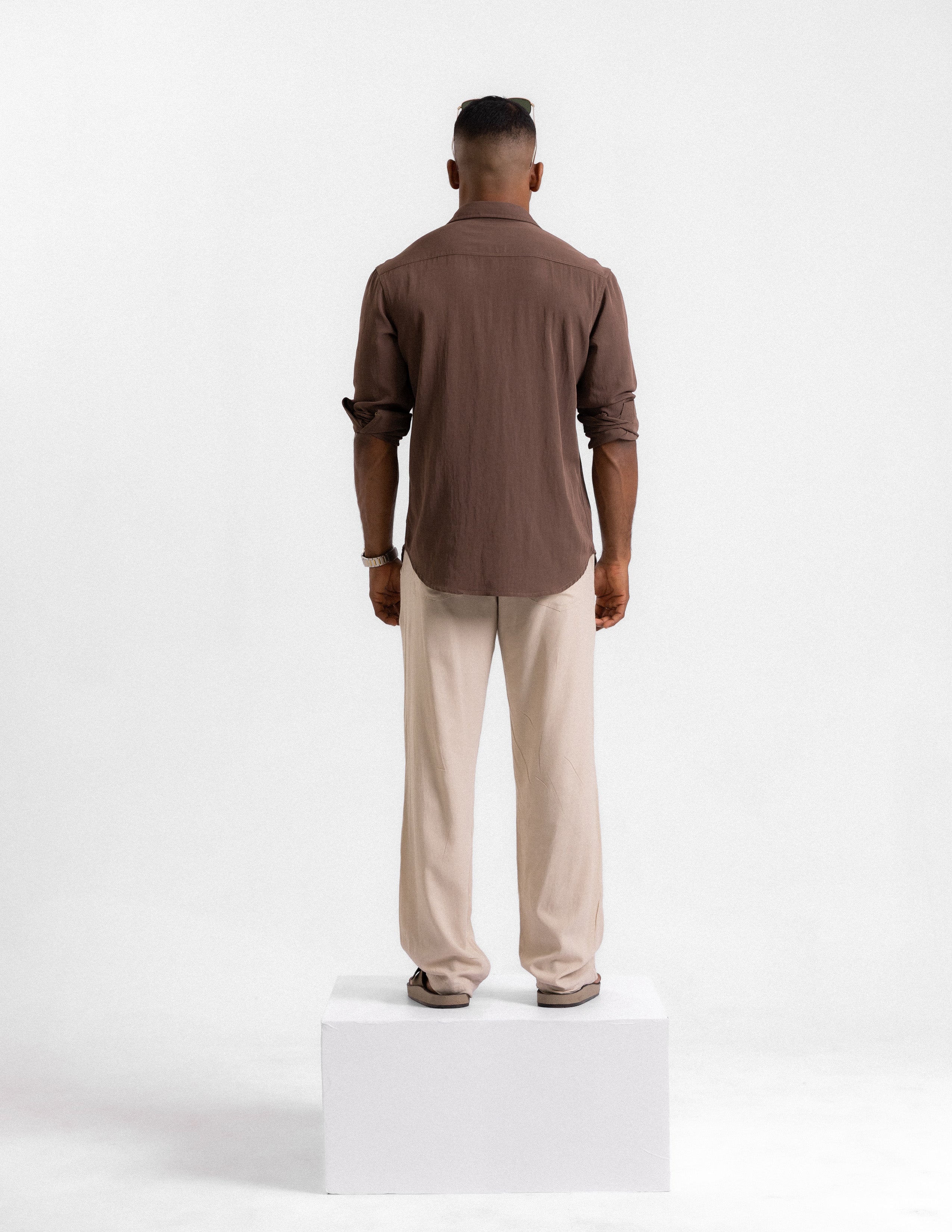 Regular fit long sleeve shirt