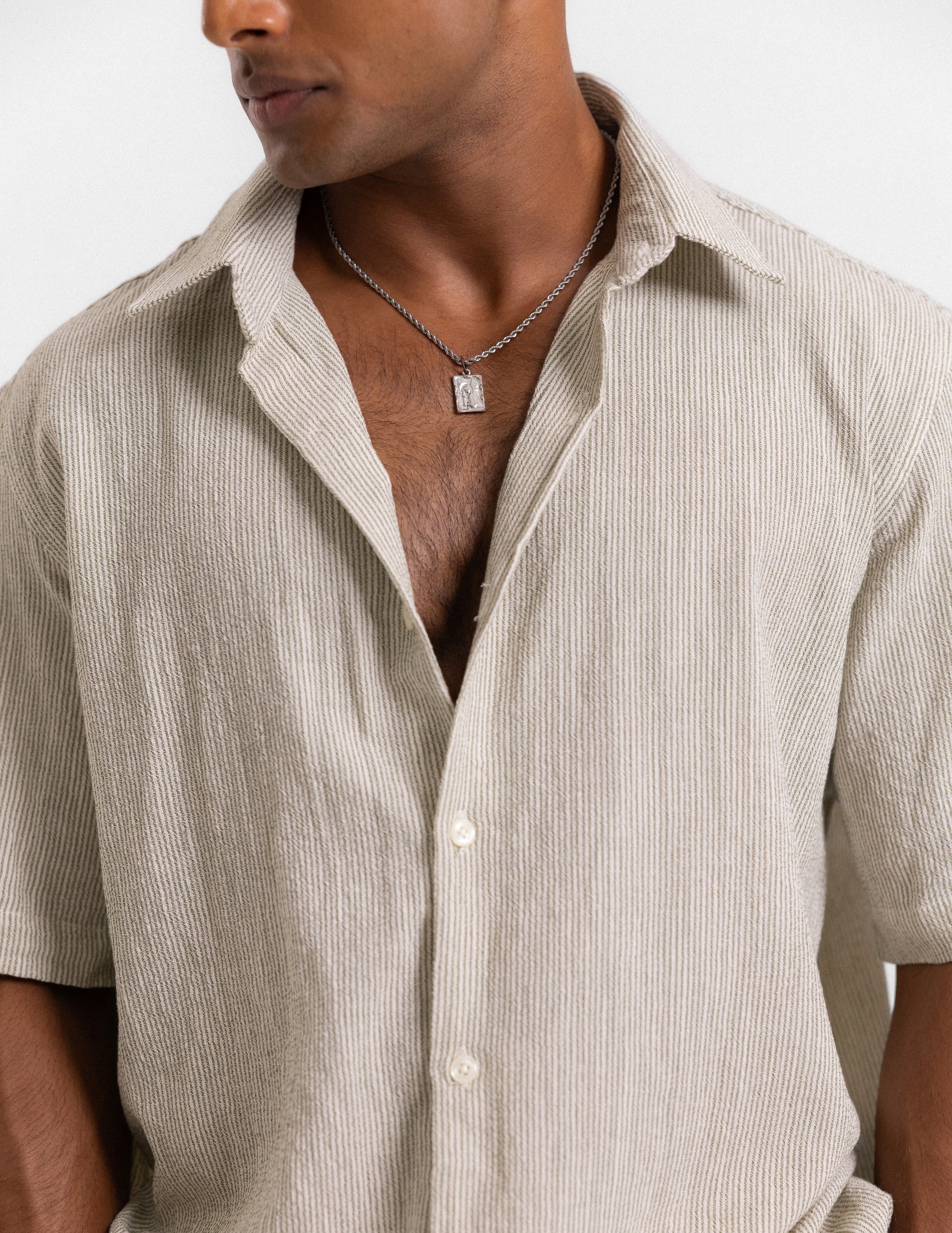Oversized short sleeve shirt