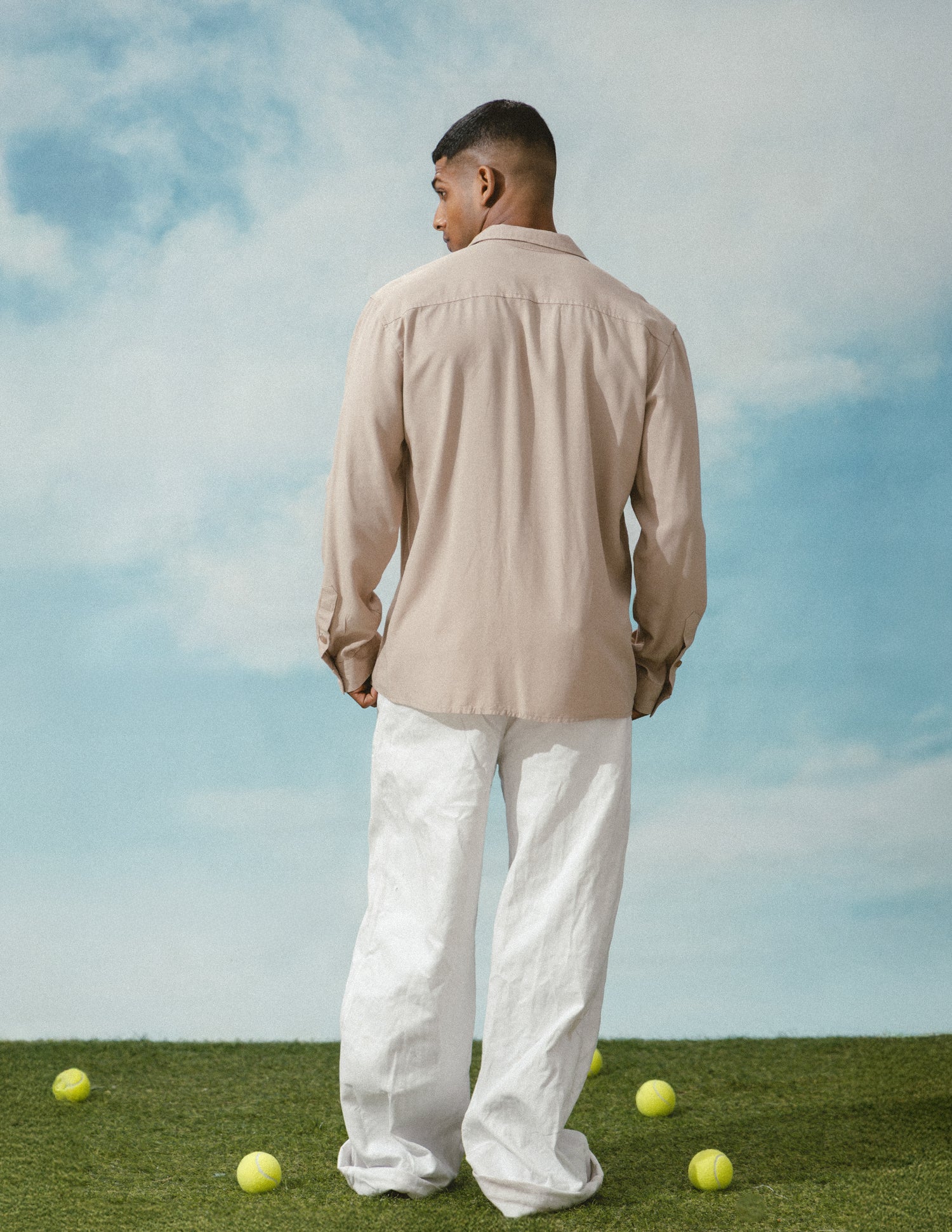 Regular fit camp collar shirt