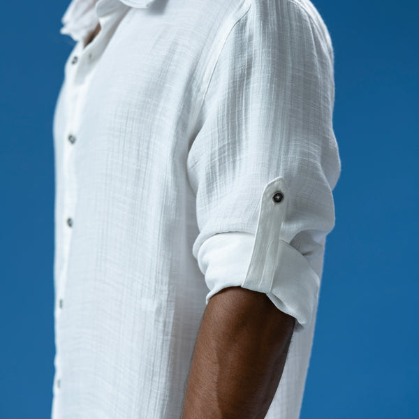 Sleeve tab detailed shirt