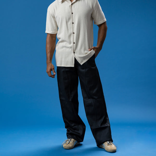 Sleeve fold detailed shirt