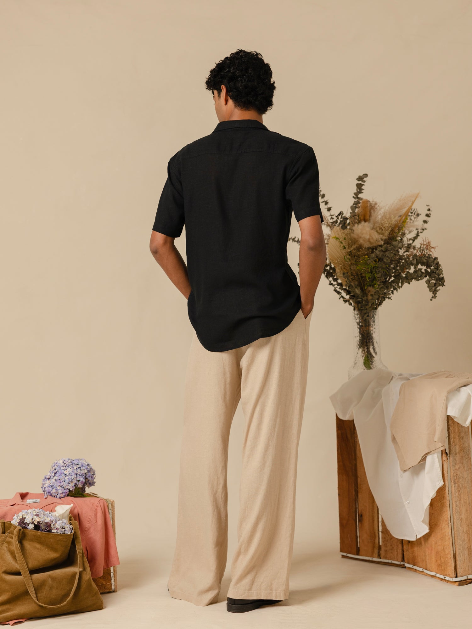 Camp collar regular fit shirt