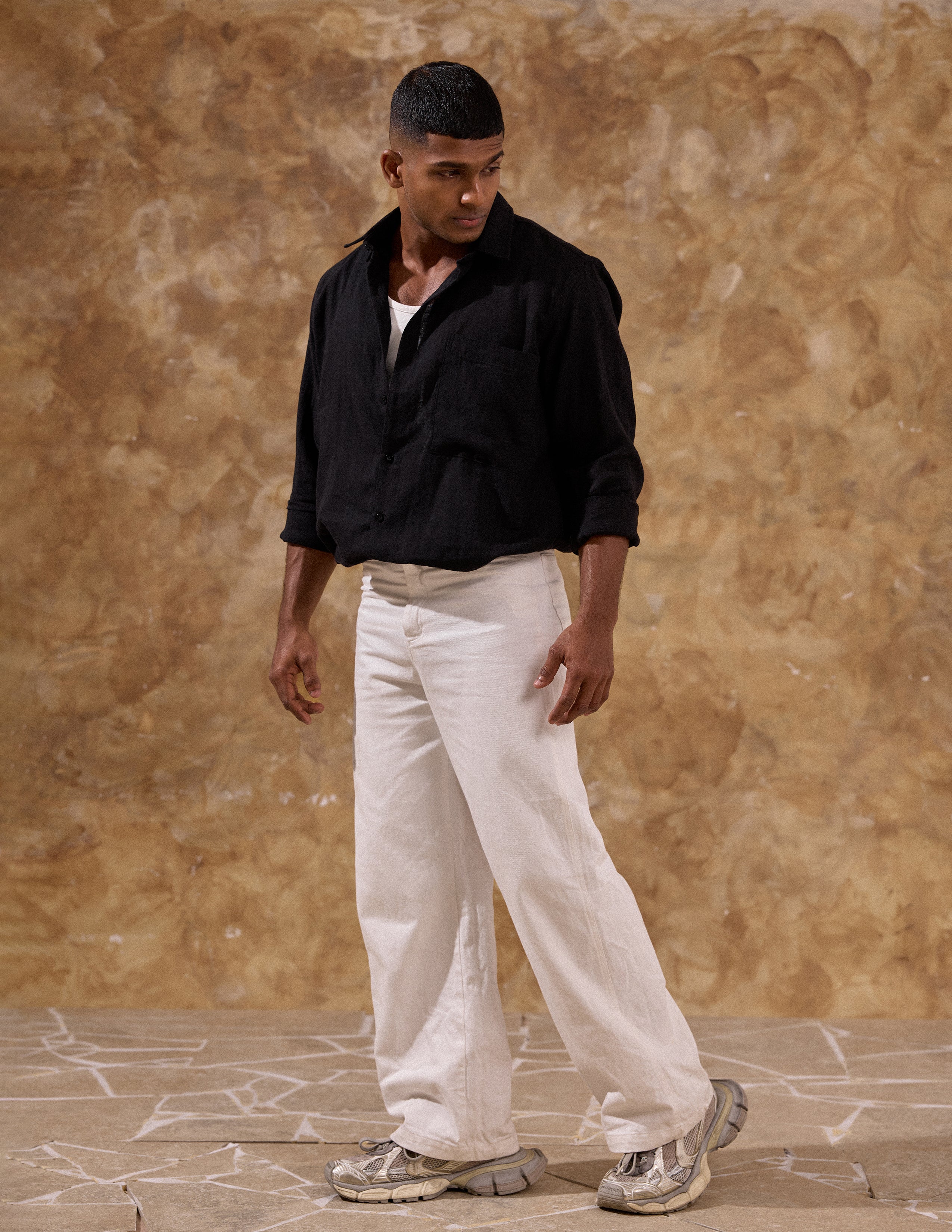 Chest pocket detail long sleeve shirt